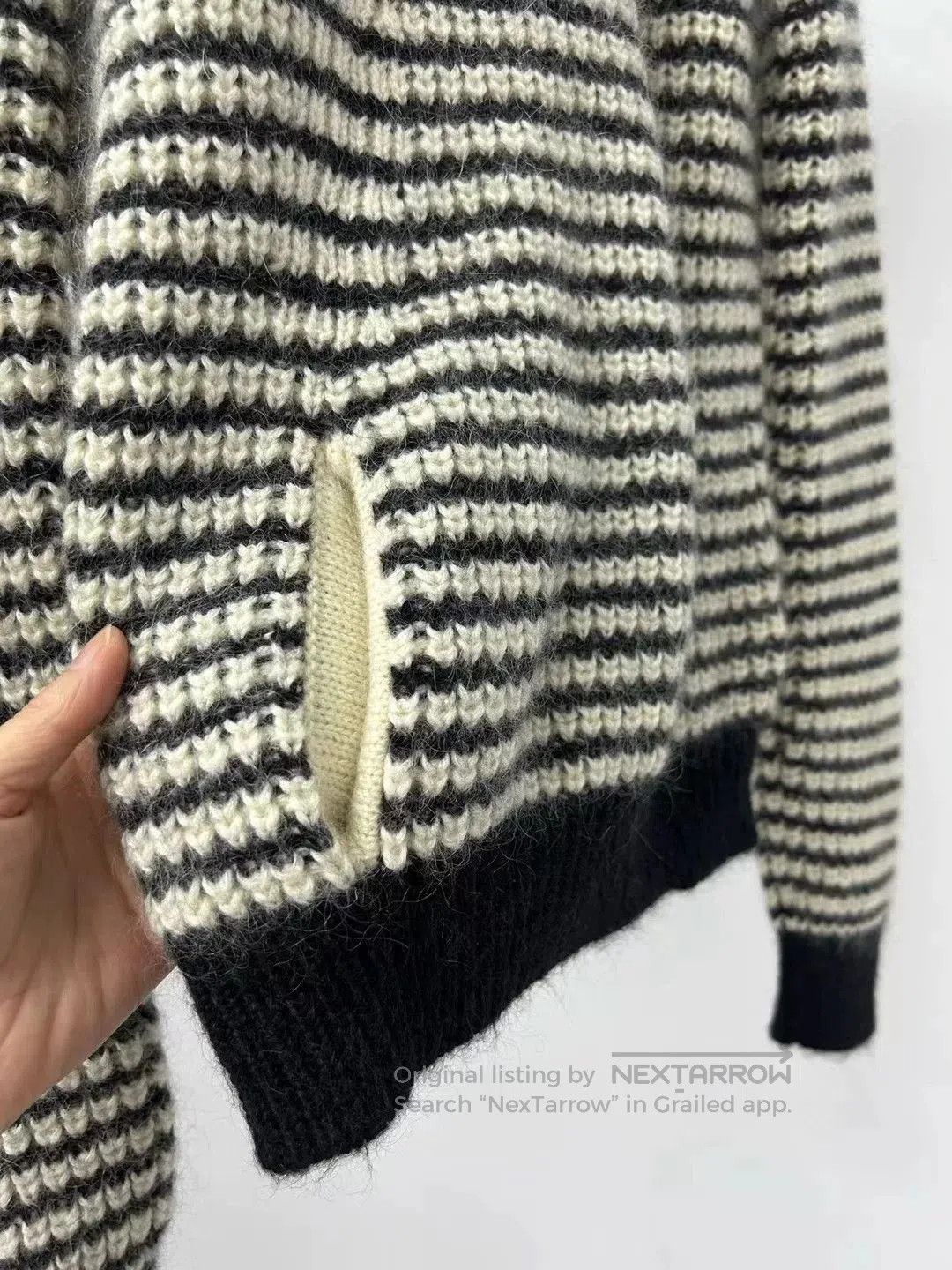 Saint Laurent Paris Saint Laurent Striped Hooded Sweater. Size XS / US 0-2 / IT 36-38 - 3 Thumbnail