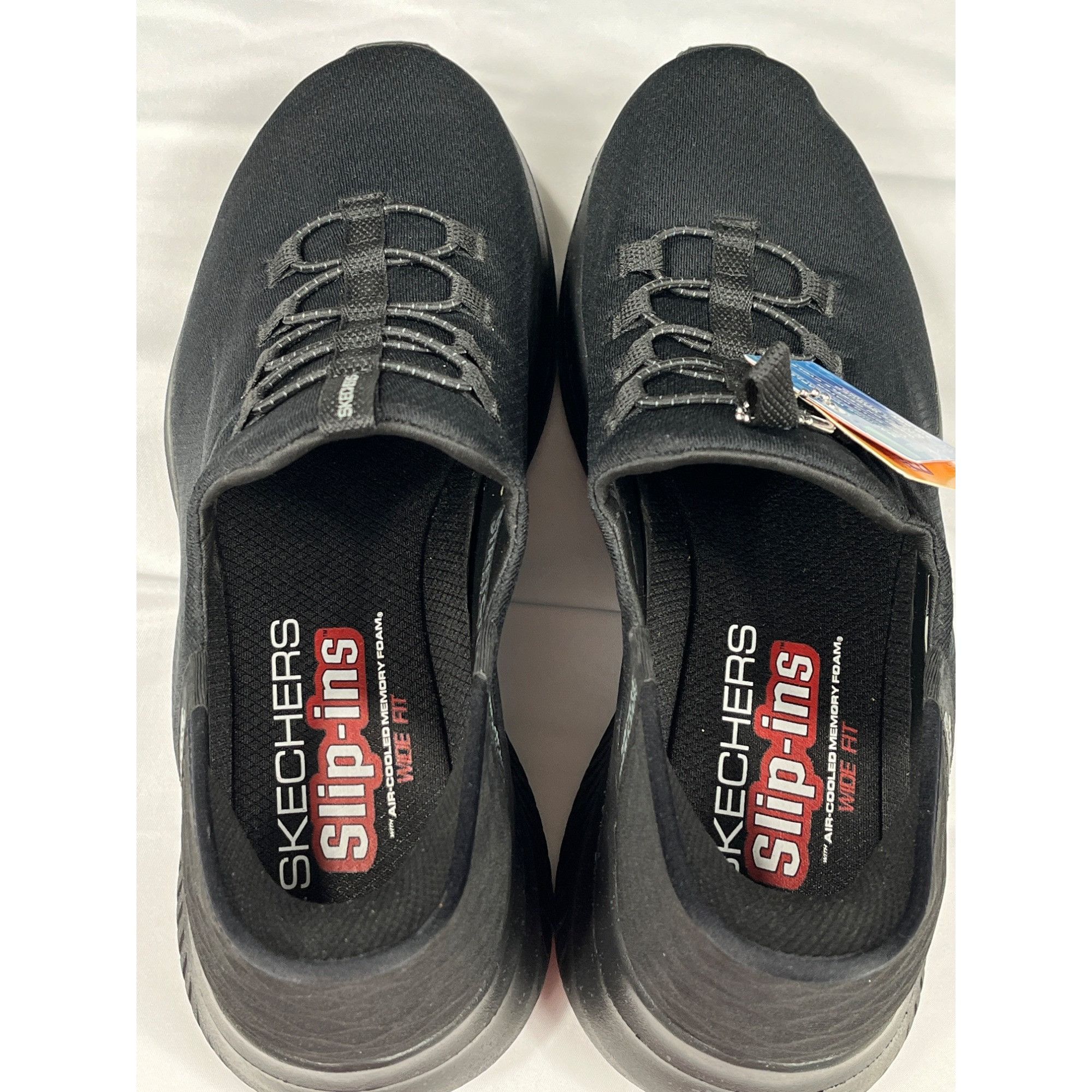SKECHERS Skechers Mens Black Slip On Sneakers Size 11.5 SKU 7355 Size US 11.5 / EU 44-45 - 7 Thumbnail
