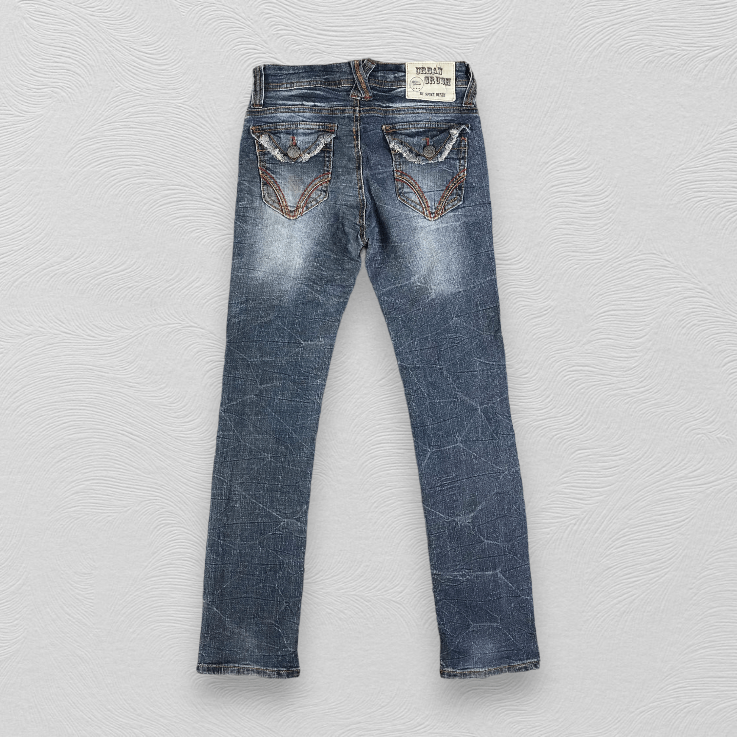 Japanese Brand Spicy Denim Faded Skinny Jeans KJ2139 Size US 29 - 2 Thumbnail