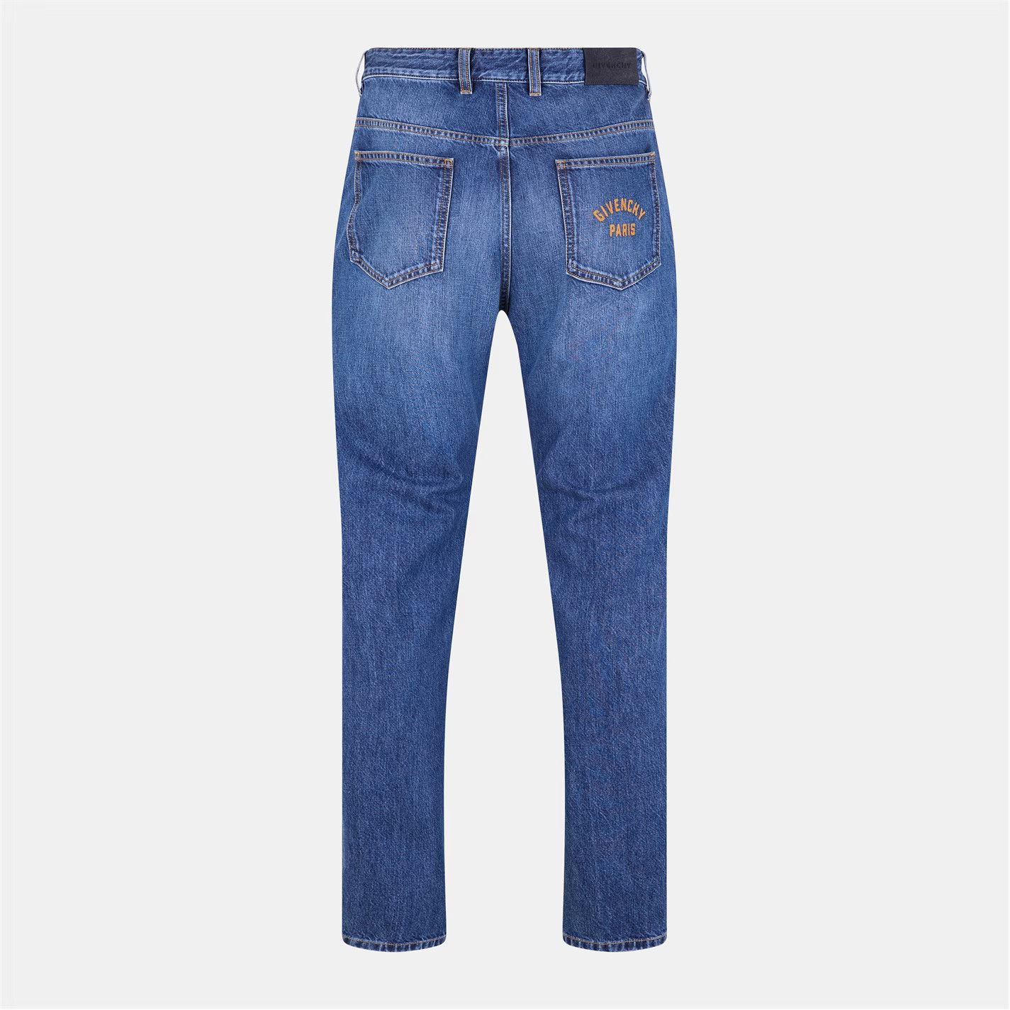 Givenchy o1g2r1mq0426 Straight Leg Jeans in Blue Size US 34 / EU 50 - 6 Thumbnail