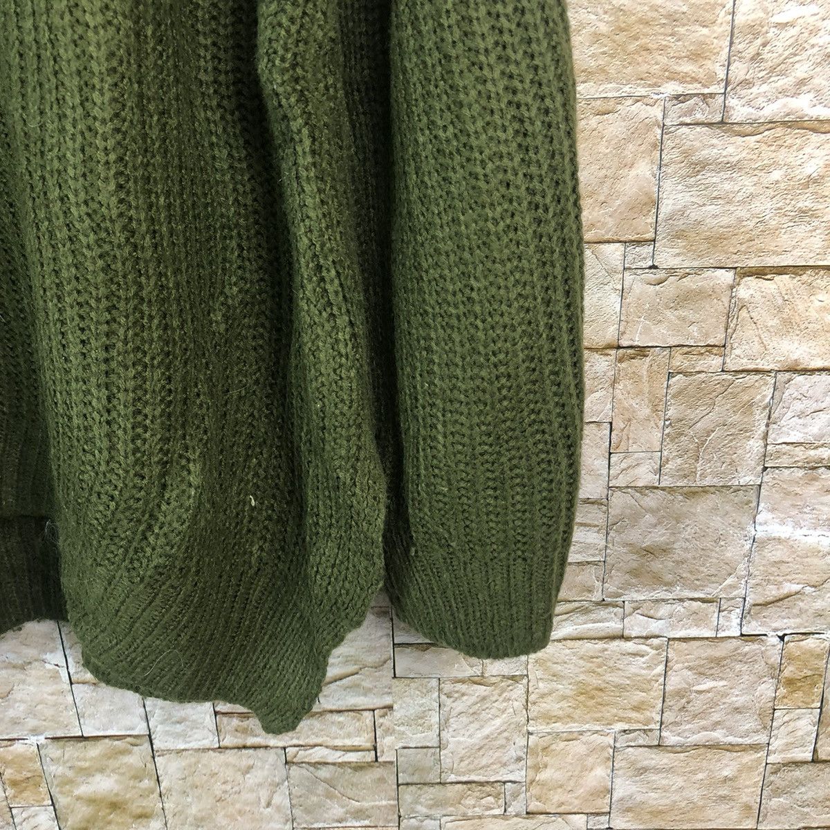Homespun Knitwear × Japanese Brand × Vintage Spinns Green plain vintage Knitwear #A770 Size US M / EU 48-50 / 2 - 8 Thumbnail