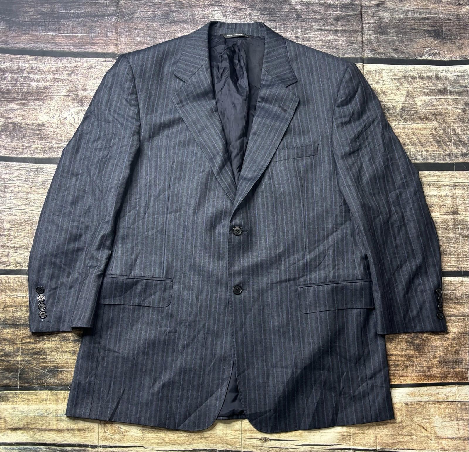 Ermenegildo Zegna Ermenegildo Zegna Blazer Jacket Men's 44 Wool Silk Coppley Size 44R - 1 Thumbnail