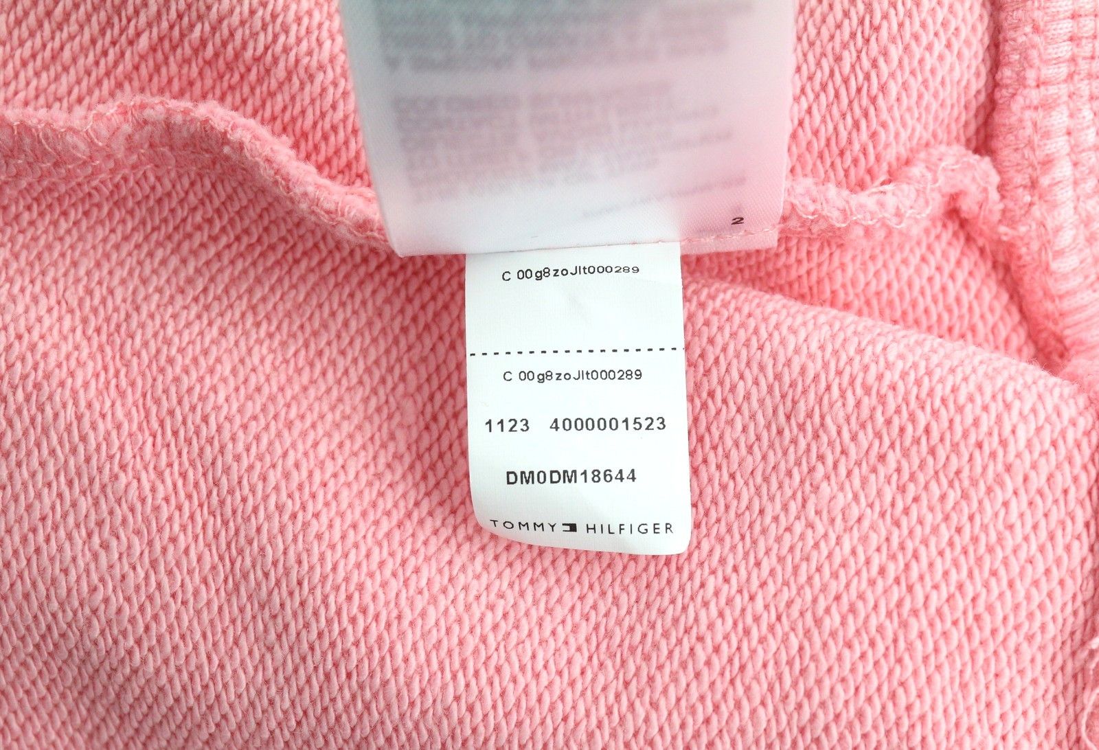Tommy Hilfiger L Pink Crew Logo Sweatshirt 87393 Size US L / EU 52-54 / 3 - 10 Thumbnail