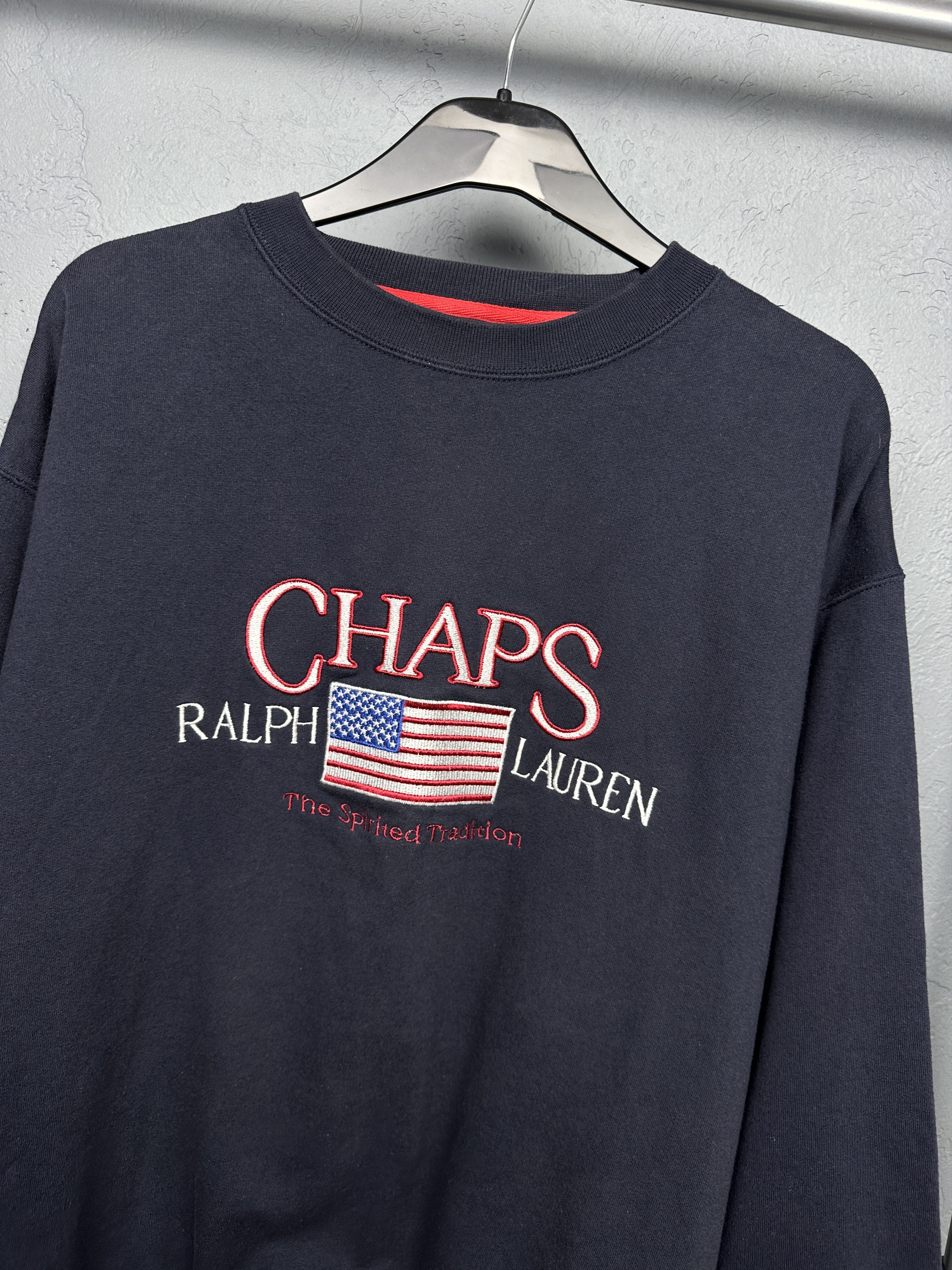 Chaps Ralph Lauren Chaps Polo Ralph Lauren 90s Vintage Mens Sweatshirt Size US M / EU 48-50 / 2 - 2 Thumbnail