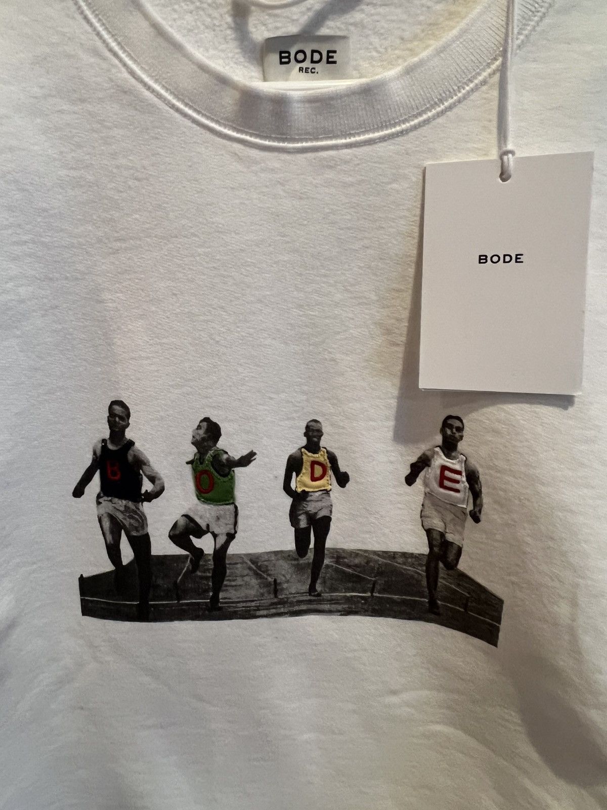 Bode Bode Finish-Line Crewneck Size US L / EU 52-54 / 3 - 7 Thumbnail