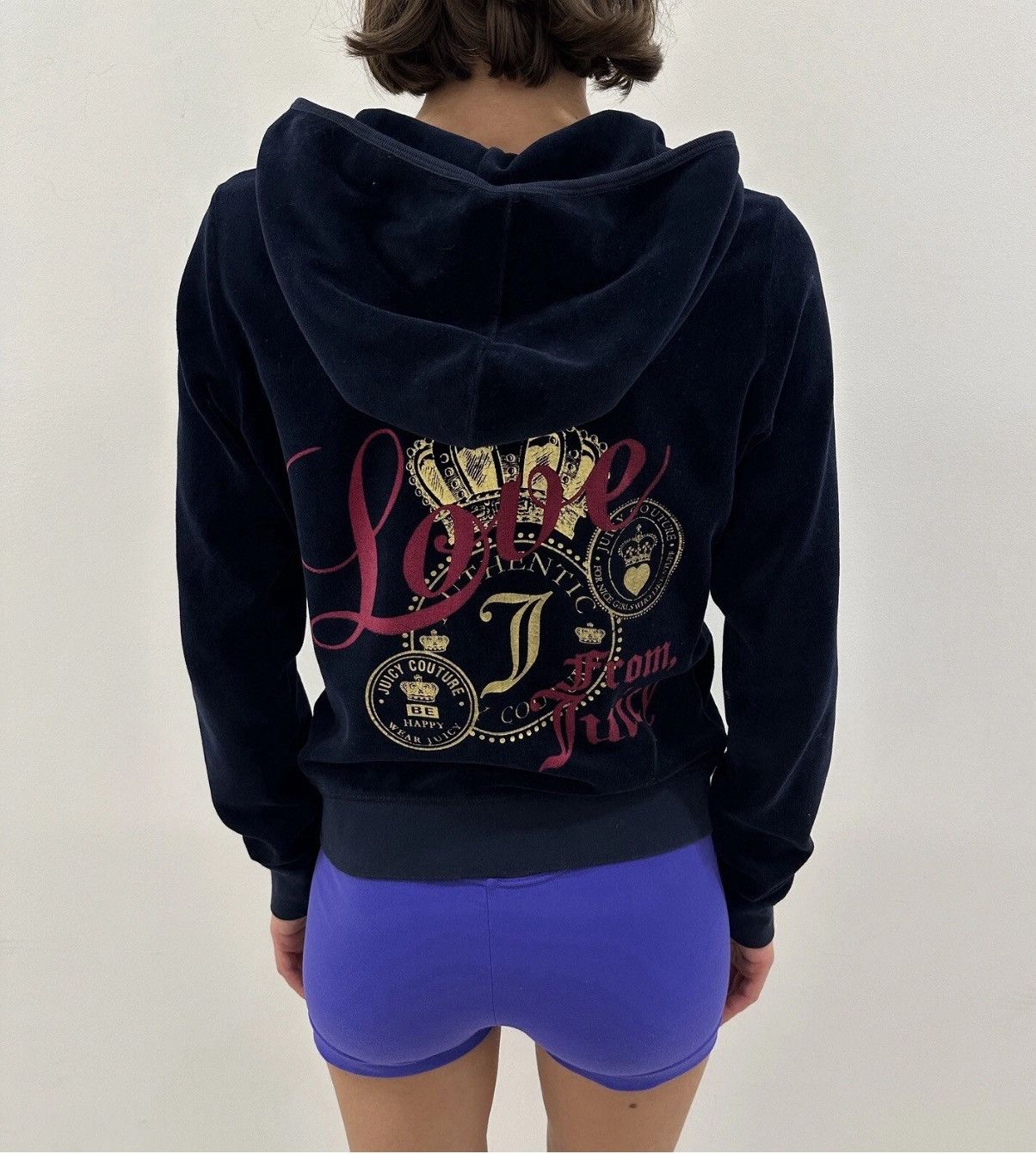 Juicy Couture Juicy Couture Zip up Hoodie Velvet Velour y2k Blue Size L Size L / US 10 / IT 46 - 2 Thumbnail