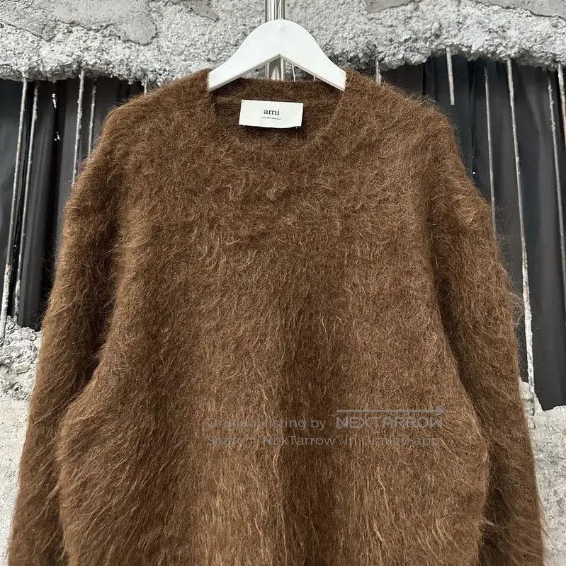 AMI AMI Brown Long Sleeve Pullover Sweater . Size L / US 10 / IT 46 - 3 Thumbnail