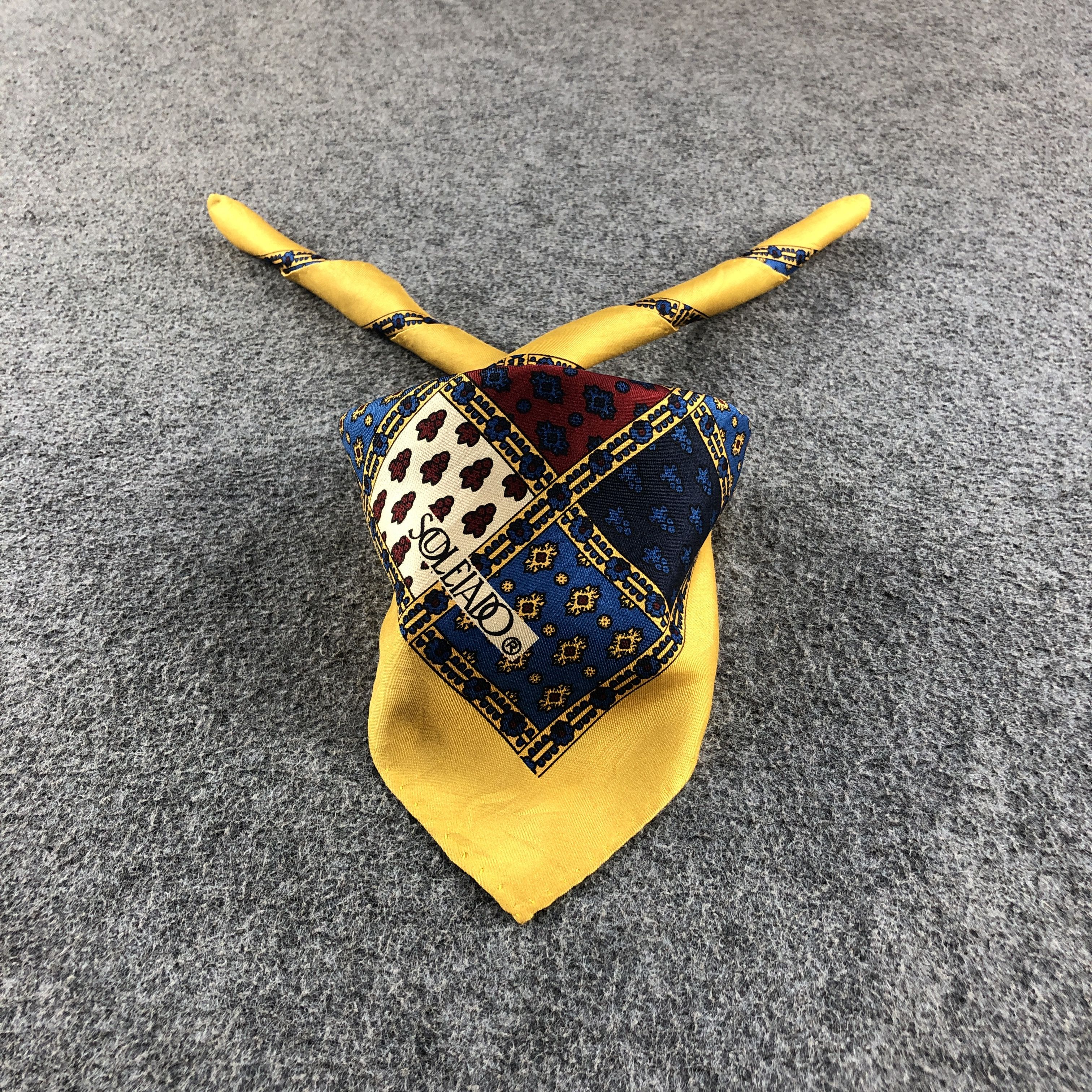 Vintage Souleiado Silk Handkerchief Neckerchief Bandana H2755 Size ONE SIZE - 1 Thumbnail