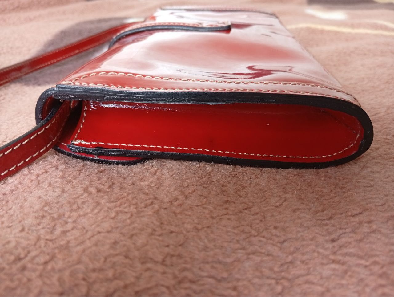 Genuine Leather Clutch bag Genuine original, patent leather Size ONE SIZE - 4 Thumbnail