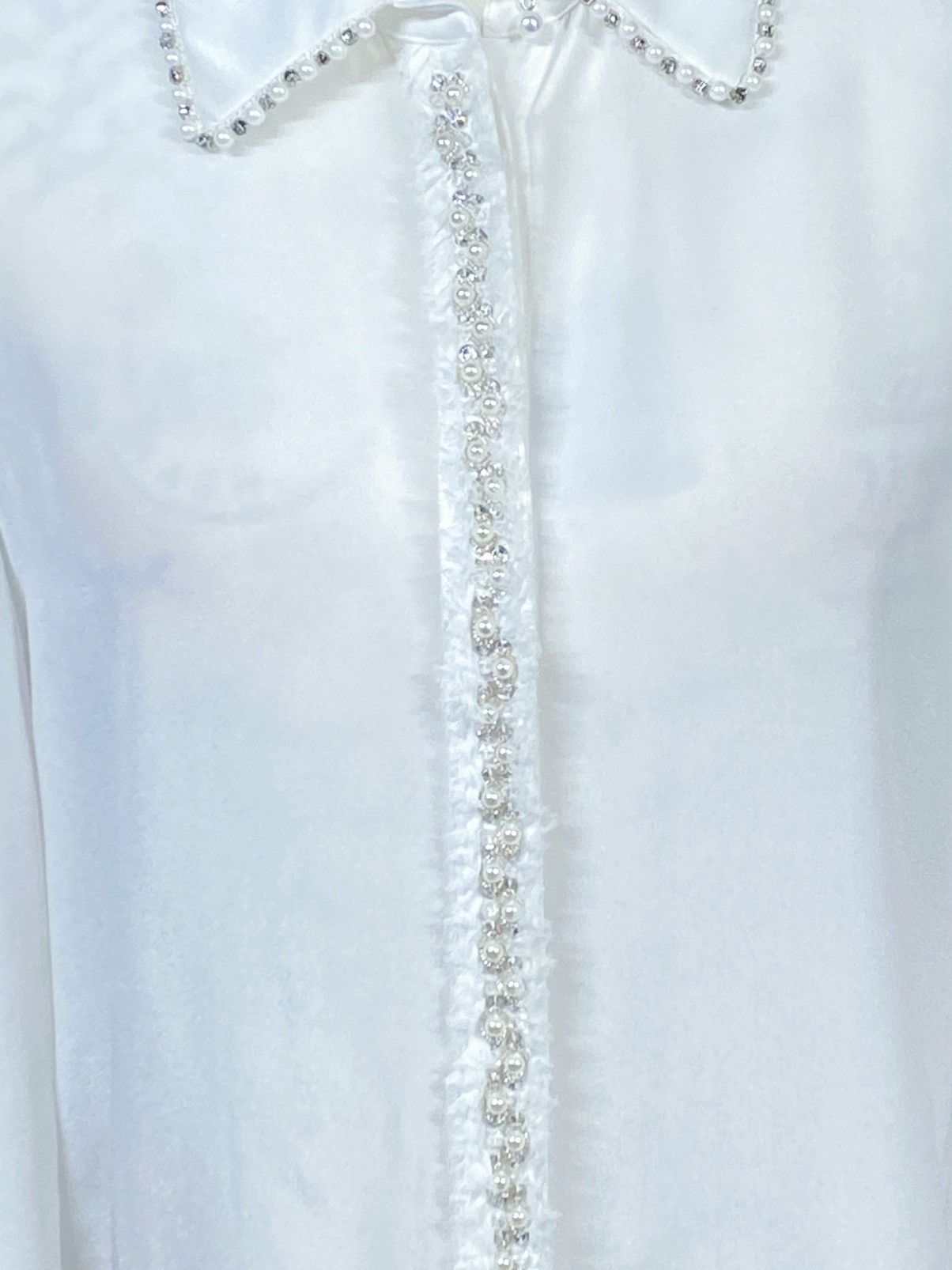 Alice + Olivia alice + olivia beaded silk blouse size M Size M / US 6-8 / IT 42-44 - 10 Thumbnail
