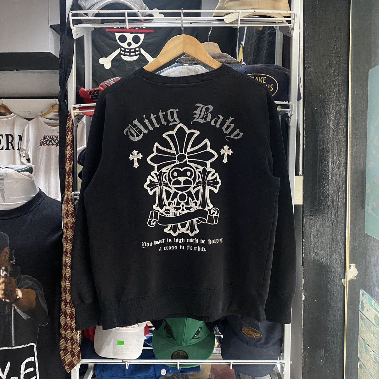 Hysteric Glamour × If Six Was Nine × Japanese Brand Uittg Baby Chrome Hearts Parody Sweatshirts Size US M / EU 48-50 / 2 - 2 Thumbnail