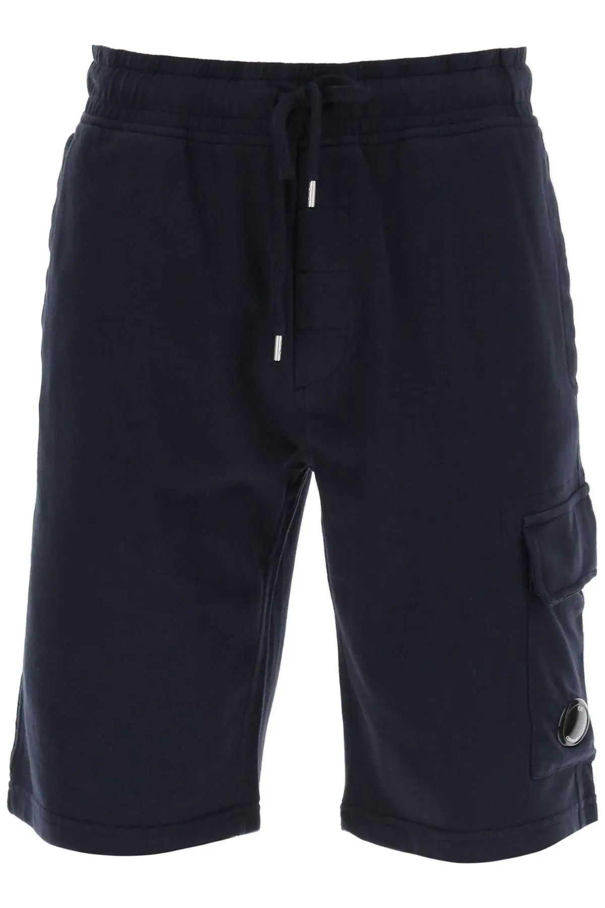image of C P Company O1S22I1N0224 Cargo Pocket Light Sweatshorts In Blue, Men's (Size 32)