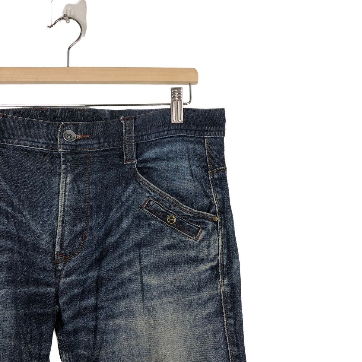 Issey Miyake 🔥RARE DISTRESSED DENIM JEANS NICOLE CLUB ISSEY MIYAKE Size US 33 - 6 Thumbnail