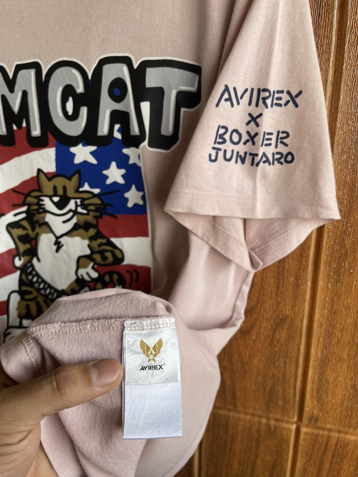 Avirex Vintage’y2k🔥AVIREX x BOXER JUNTARO TOMCAT🔥Big Print Tshirt Size US XL / EU 56 / 4 - 6 Thumbnail