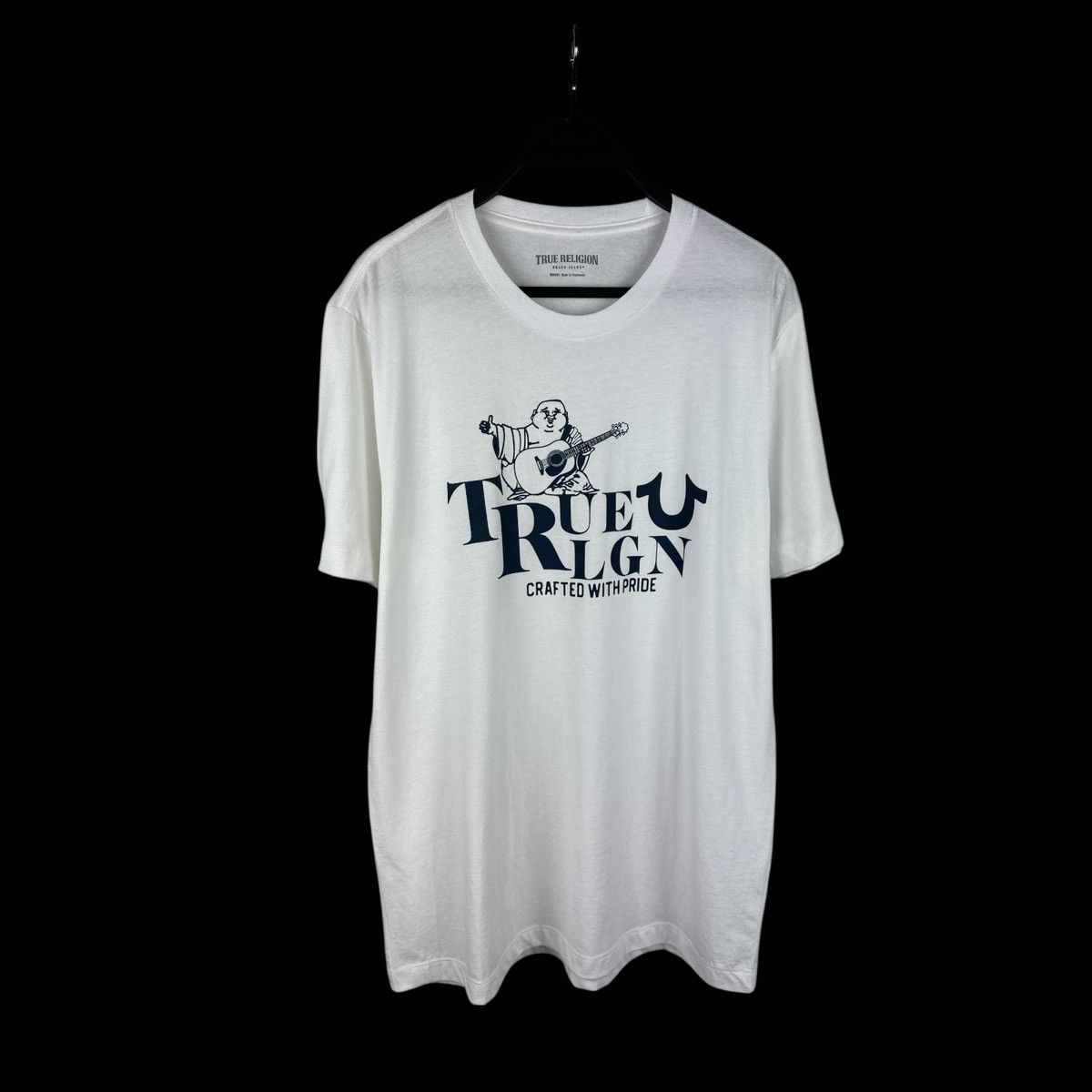 True Religion True Religion White T-Shirt Buddha Graphic Print Size US M / EU 48-50 / 2 - 1 Thumbnail