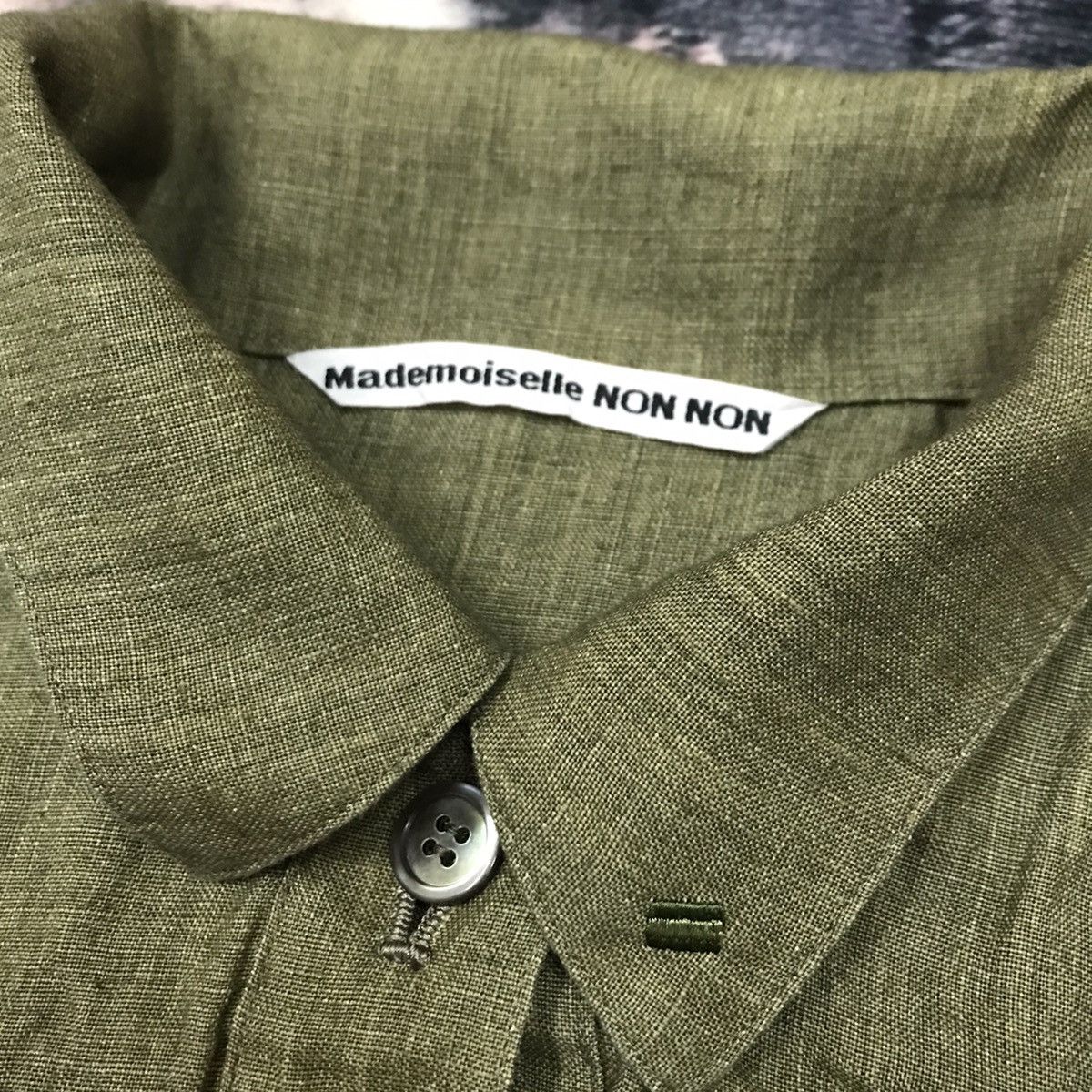 Japanese Brand × Mademoiselle Non Non × Vintage Madmoiselle Non Non Pocketed Button Up Colared Neck Denimtop Size S / US 4 / IT 40 - 3 Thumbnail