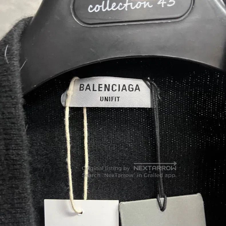 Balenciaga Balenciaga Black Wool Pin-Decorated Cardigan. Size US S / EU 44-46 / 1 - 3 Thumbnail