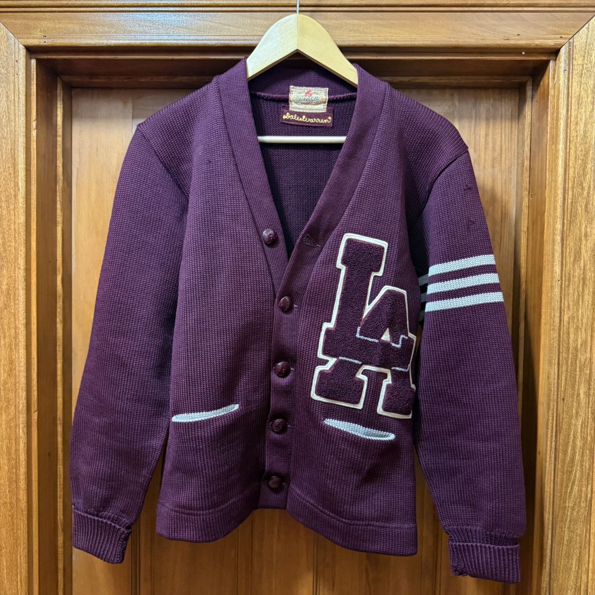 Dehen 1920 Vintage Dehen Wool Cardigan Sweater Los Angeles Letterman Size US M / EU 48-50 / 2 - 11 Thumbnail