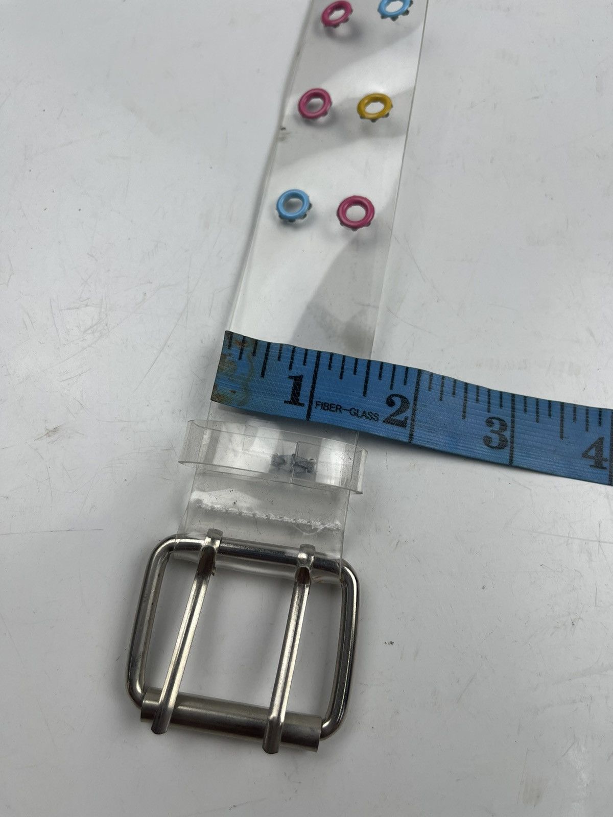 Japanese Brand transparent studded belt tc25 Size 36 - 5 Thumbnail