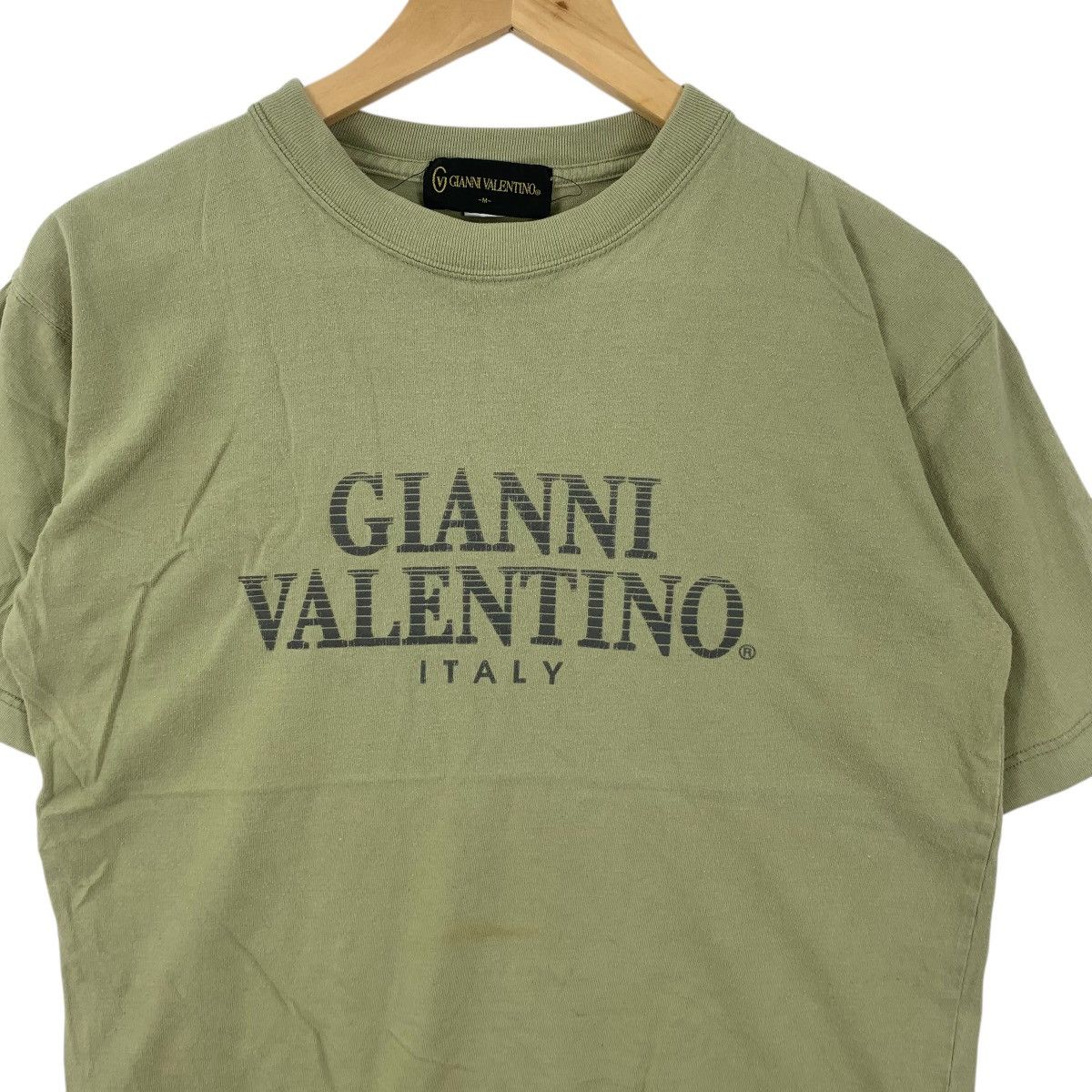 Vintage Vintage GIANNI VALENTINO ITALY Box Logo Tee Shirt Top Spel Size M / US 6-8 / IT 42-44 - 5 Thumbnail