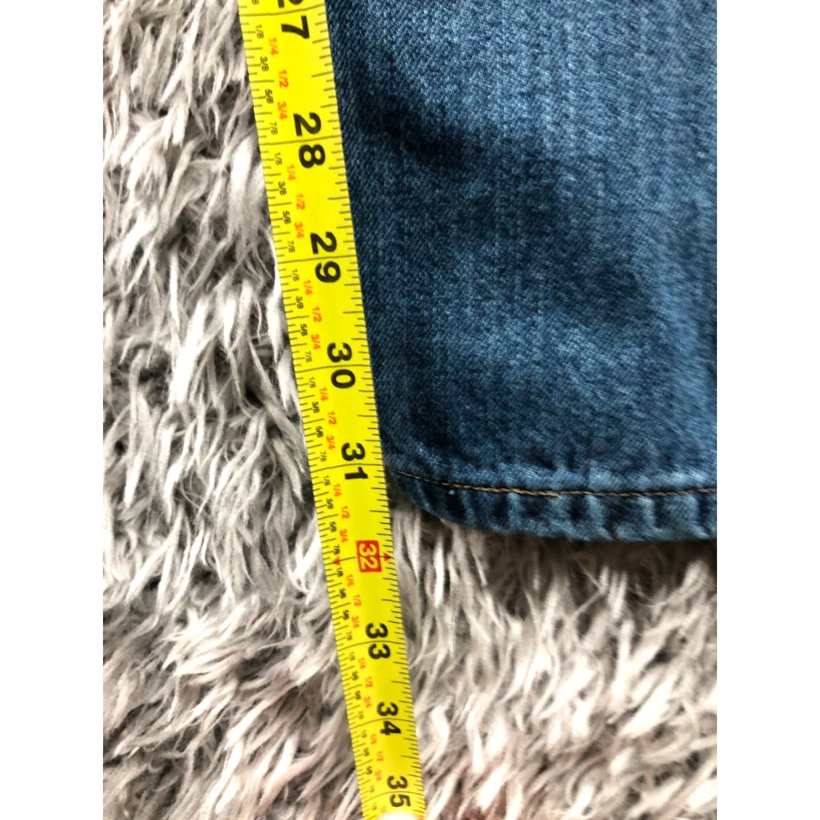 Vintage Bailey's Point Bailey's Point Jeans Style Straight 33x32 Mens Blue Denim 5-Pocket Regular Mid Rise Comfort Belt Loops Logo Size US 33 - 3 Thumbnail