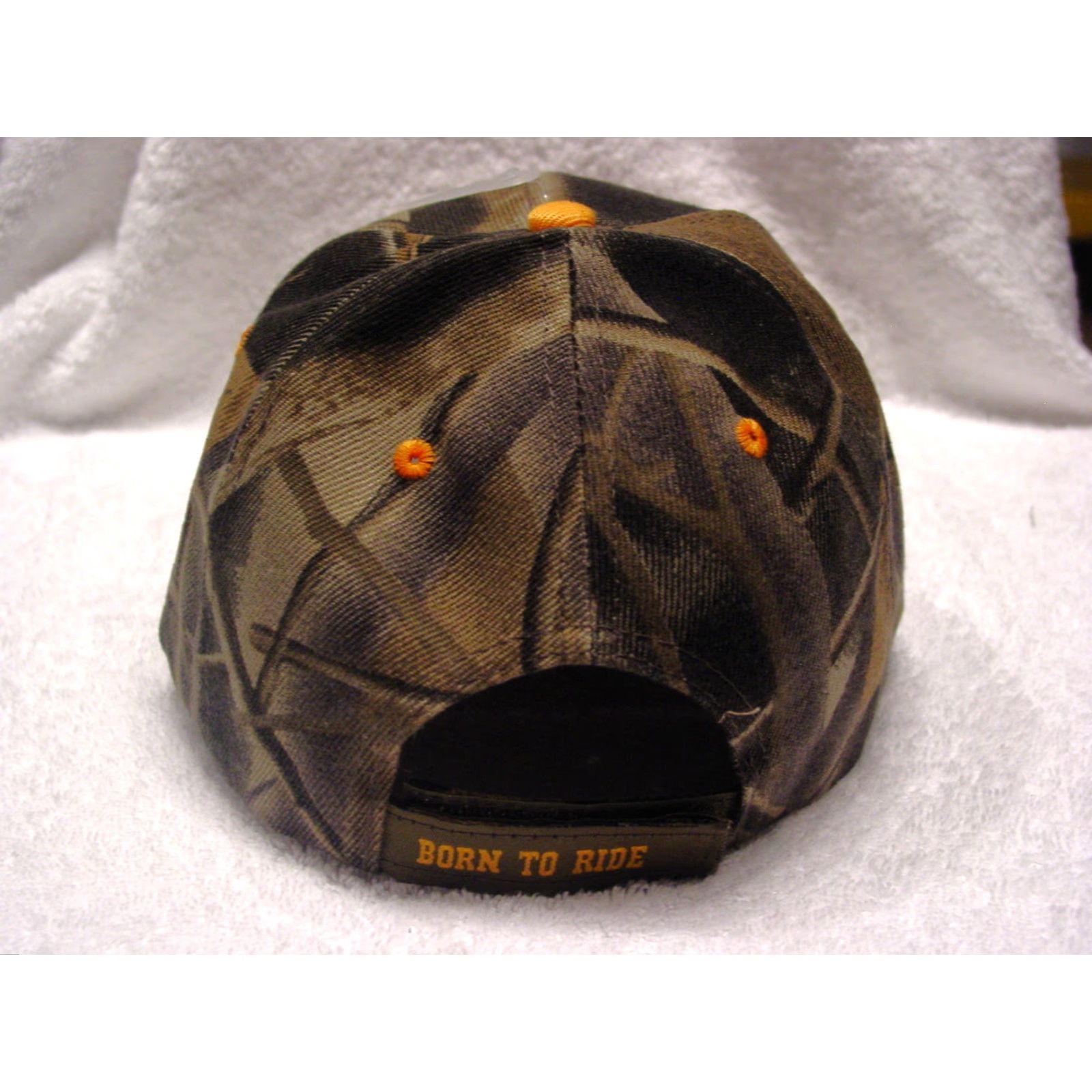 Vintage VINTAGE TOP Biker Baseball Cap Men Adjustable Camouflage American Flag Eagle Ride to Live, Live to Ride Size ONE SIZE - 2 Thumbnail