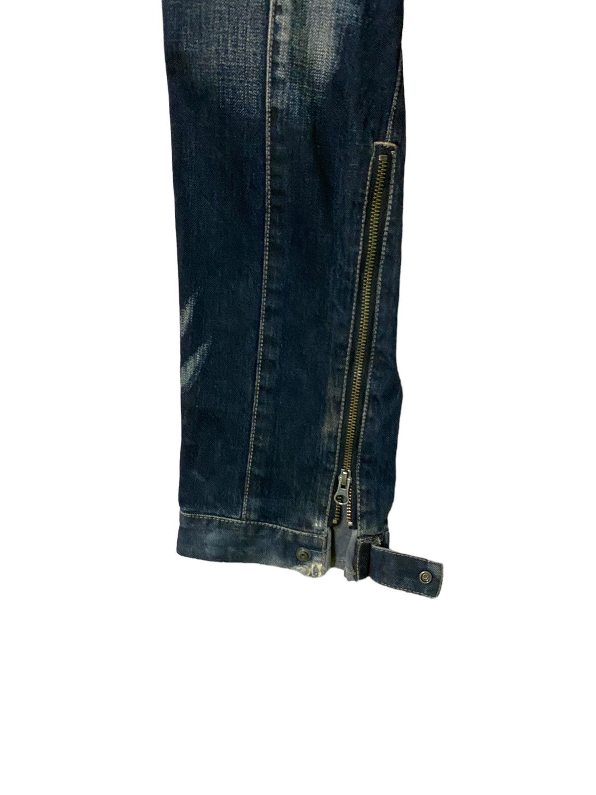 Japanese Brand Vintage PPFM Multi Zipper Hybrid Bondage Denim Pants Size US 33 - 17 Thumbnail
