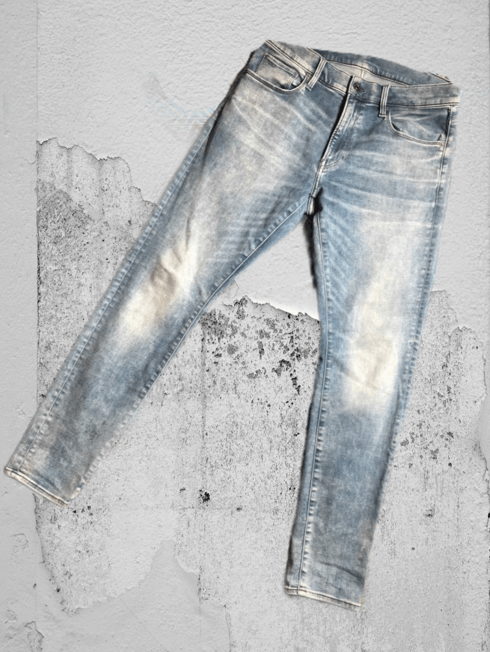G-Star × Japanese Brand Crazy Crash Dirty Baggy Faded Jean Japan Avant Garde Style Size US 32 / EU 48 - 1 Thumbnail