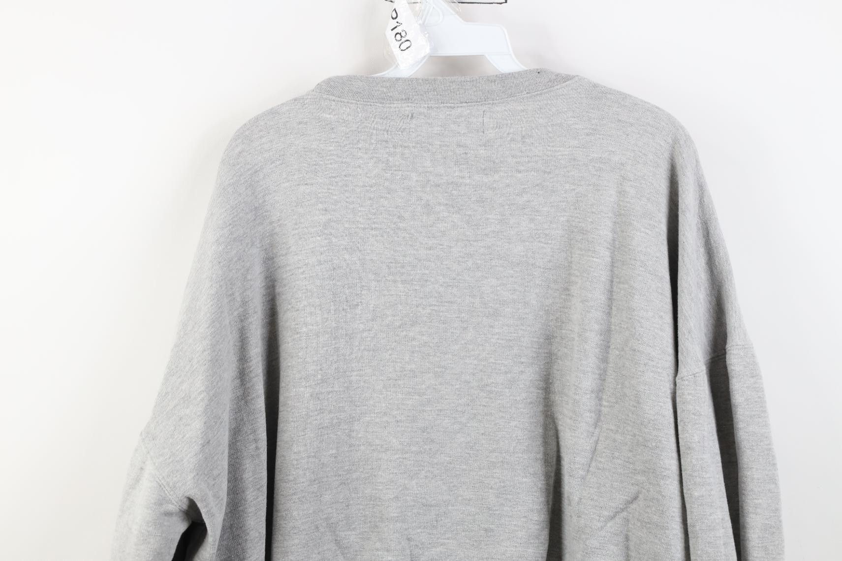 Vintage Vintage 90s Streetwear Boxy Crewneck Sweatshirt Heather Gray Size US XL / EU 56 / 4 - 9 Thumbnail