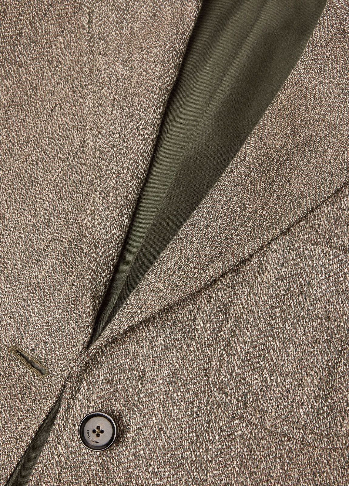 Loro Piana o1srvl11e0526 FAP2796 Eleanor Blazer in Brown/Tan Size S / US 4 / IT 40 - 6 Thumbnail
