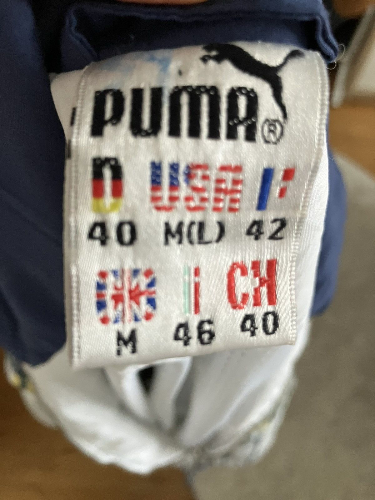 Puma × Vintage Vintage 90s Puma Full Zip Windbreaker Jacket Y2K Blue Size US L / EU 52-54 / 3 - 8 Thumbnail