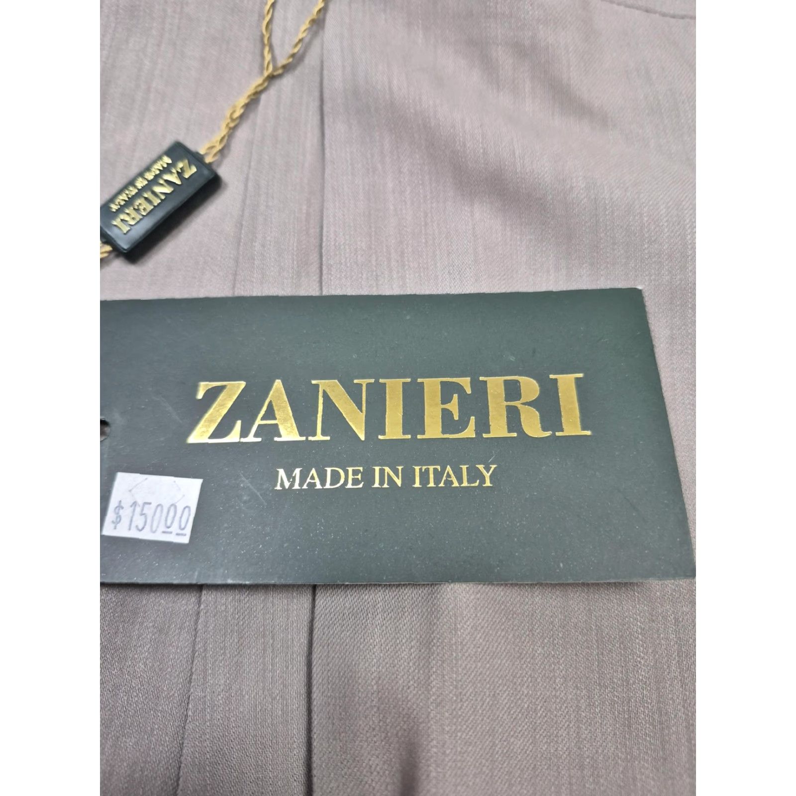 Vintage Zanieri Dress Pants Mens 44 Beige Wool Pleated Straight Unhemmed Italy Dress Pants Mens 44 Beige Wool Pleated Straight Unhemmed Italy Size US 44 / EU 60 - 3 Thumbnail
