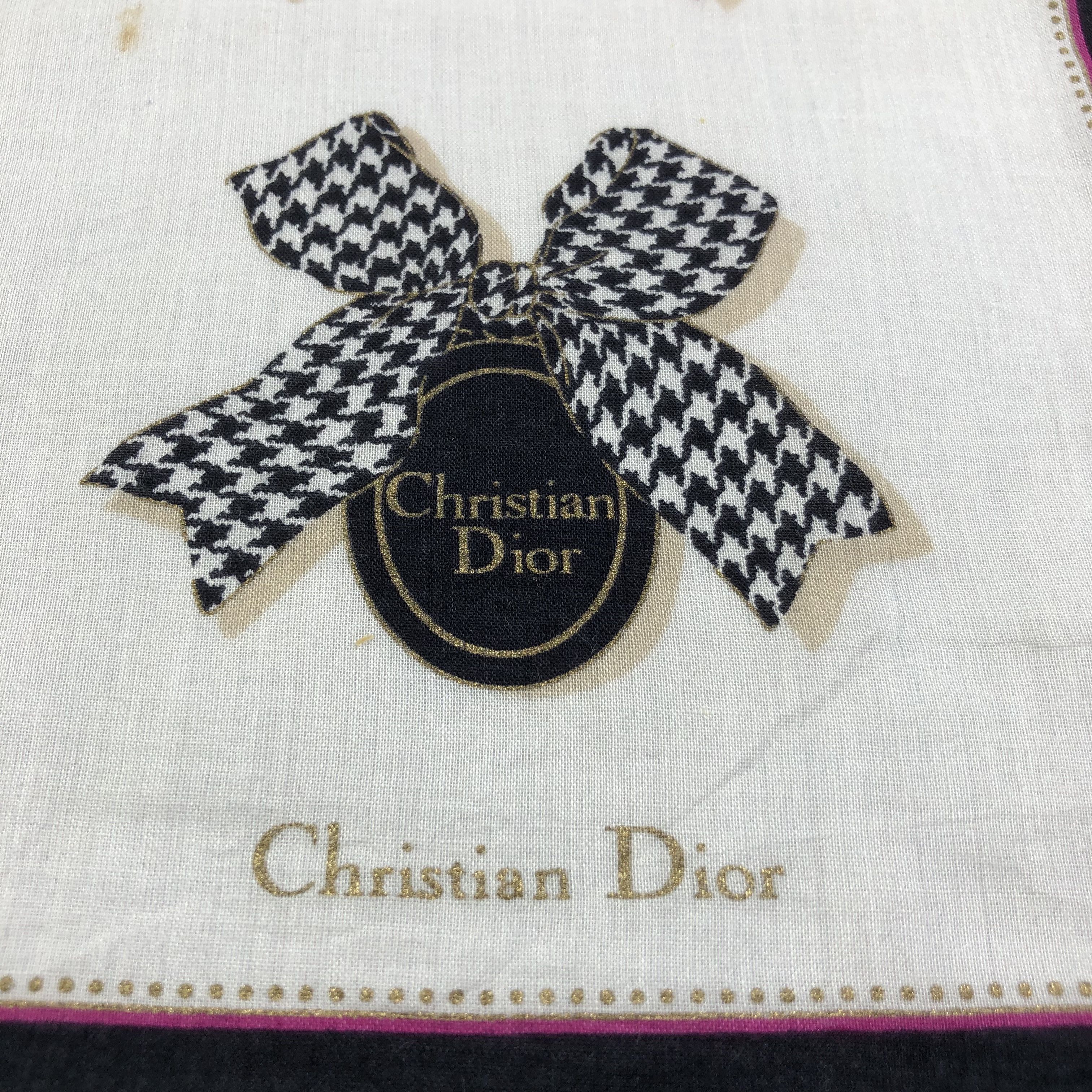Christian Dior Monsieur Christian Dior Handkerchief Neckerchief Bandana H1966 Size ONE SIZE - 4 Thumbnail