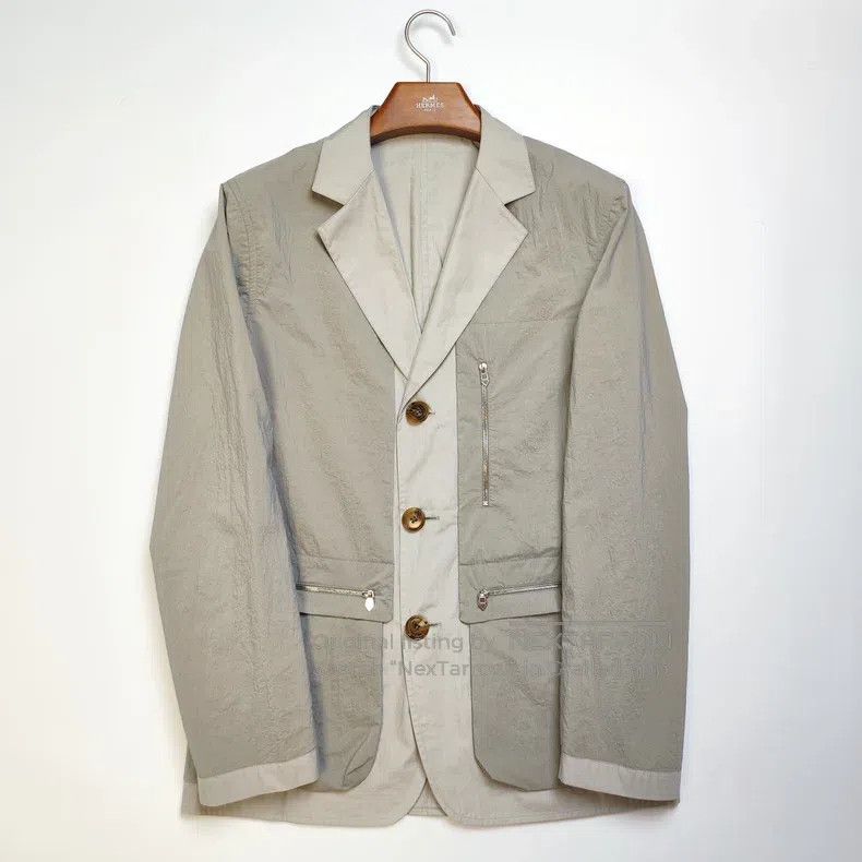 Hermes Hermes Gray Double-faced Casual Suit Size 48R - 2 Thumbnail