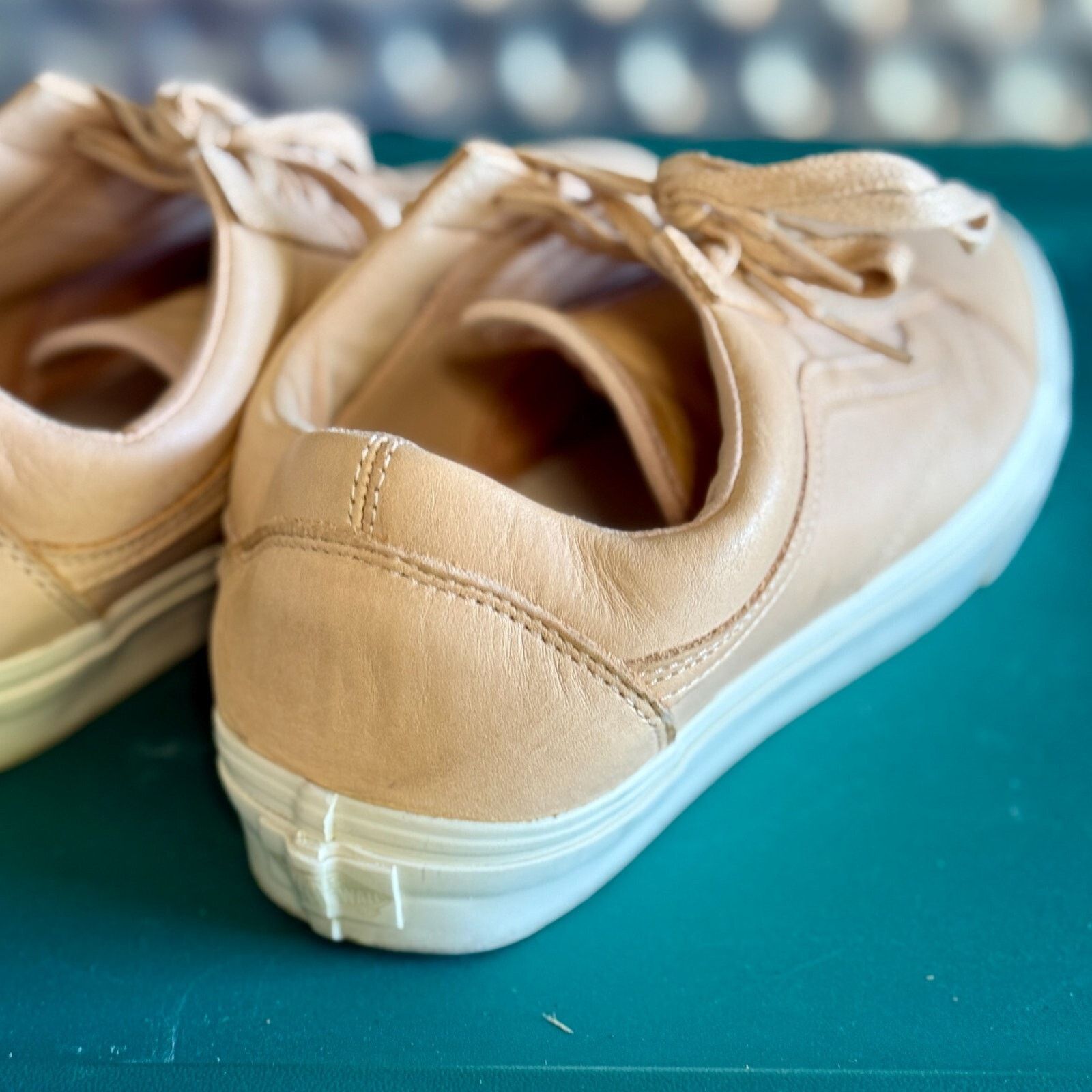 Vans Vans Old Skool Tan Leather Natural Skate Men's Size 9.5 Size US 9.5 / EU 42-43 - 3 Thumbnail