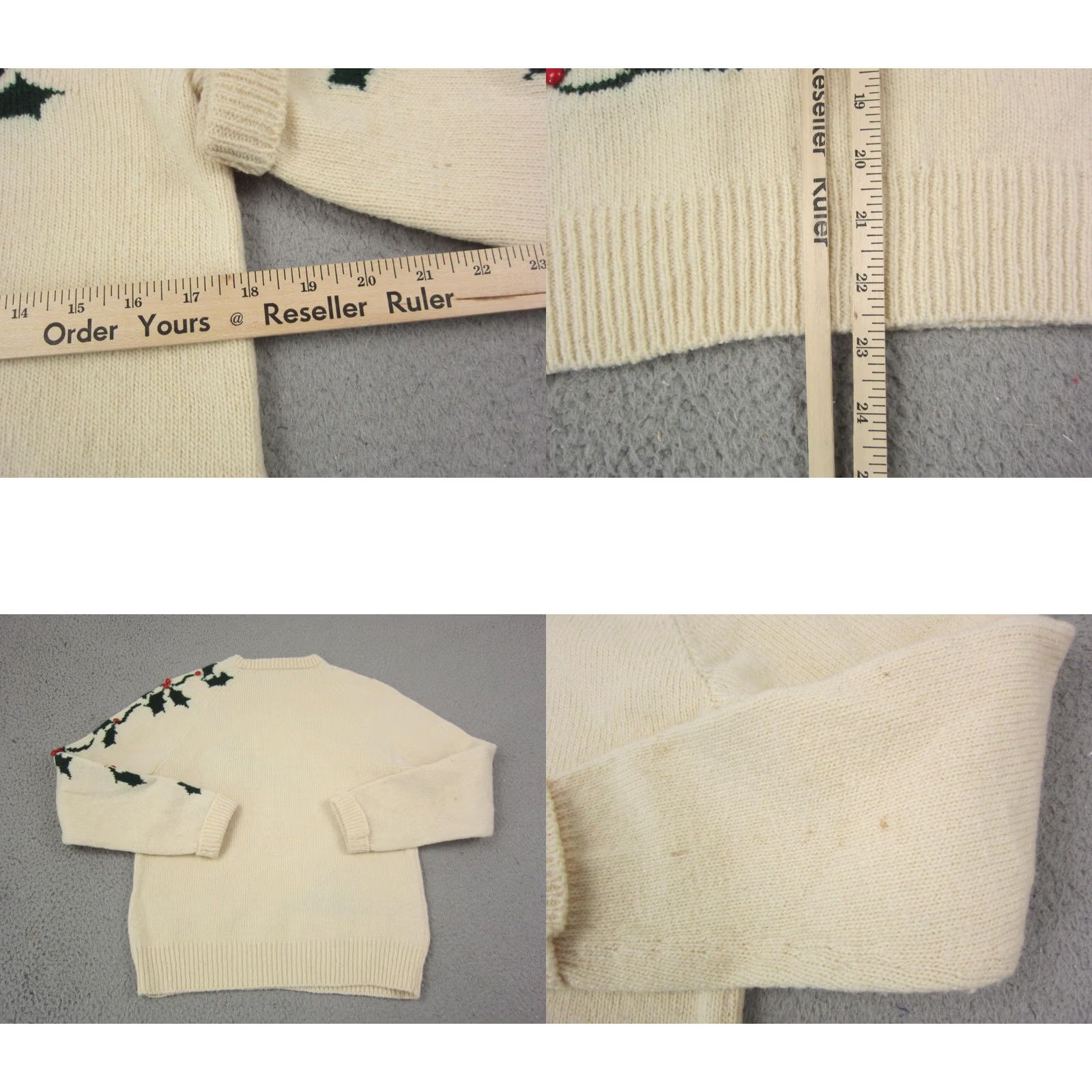 Vintage VINTAGE St Marys Woolens Sweater Womens 34 Creme Wool Handloomed 80s Size XXS / US 00 / IT 34 - 8 Thumbnail