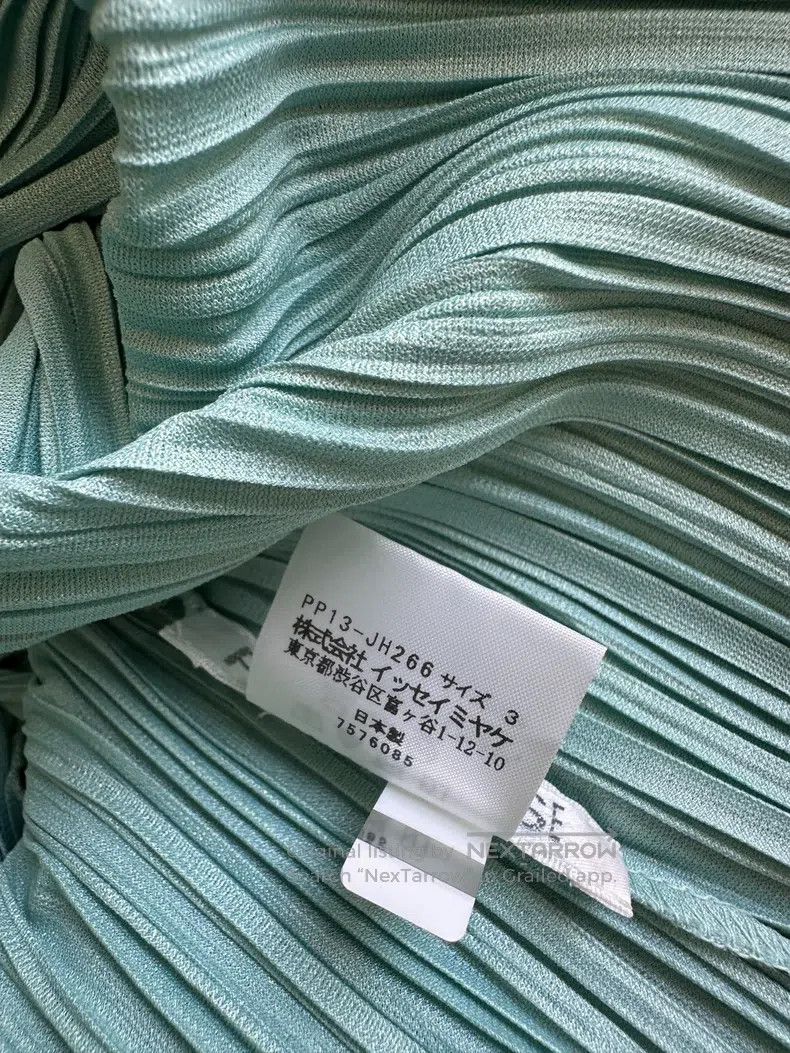 Issey Miyake Issey Miyake Mint Green Dress Size L / US 10 / IT 46 - 8 Thumbnail