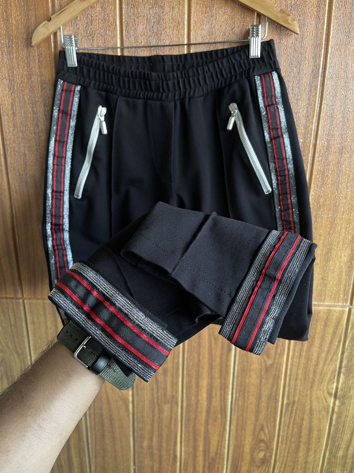 Rhude Rarest🔥Rhude🔥Traxedo Track Pants - Red/Silver Size US 32 / EU 48 - 14 Thumbnail