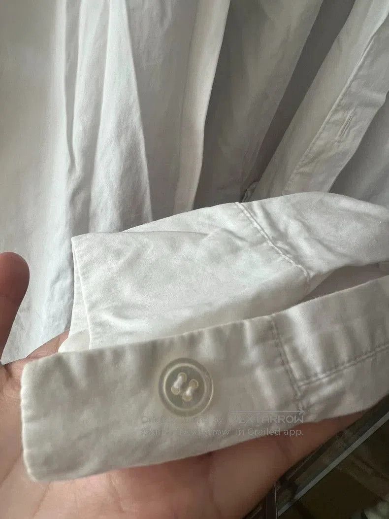 Yohji Yamamoto Yohji Yamamoto White Button-Up Shirt Size US L / EU 52-54 / 3 - 4 Thumbnail