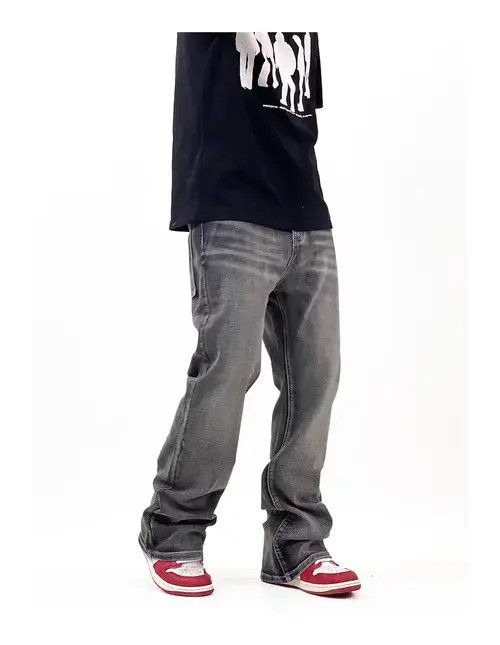 Designer × Japanese Brand × Vintage skate hiphop flared baggy jeans Size US 32 / EU 48 - 2 Thumbnail