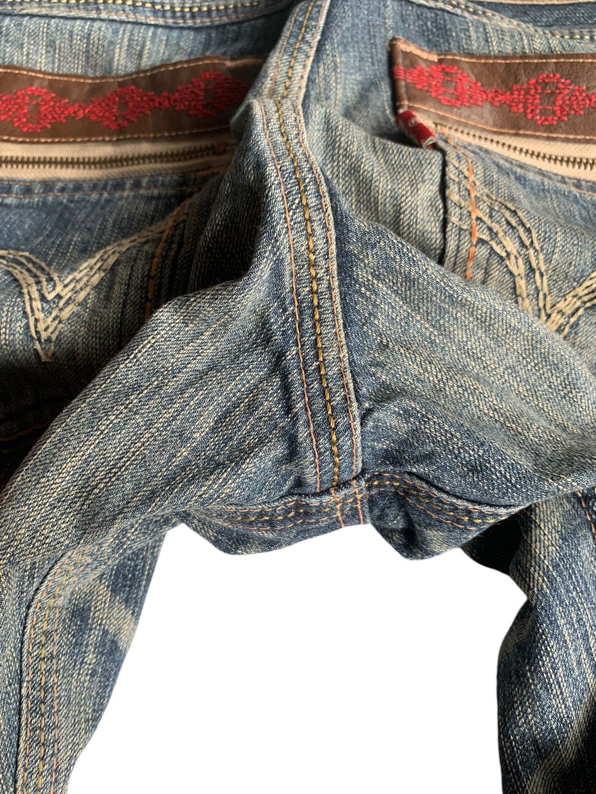 Edwin EDWIN XV MUDMAX HIPPIES STYLE FADED & RUSTY DISTRESSED DENIM Size US 28 / EU 44 - 17 Thumbnail