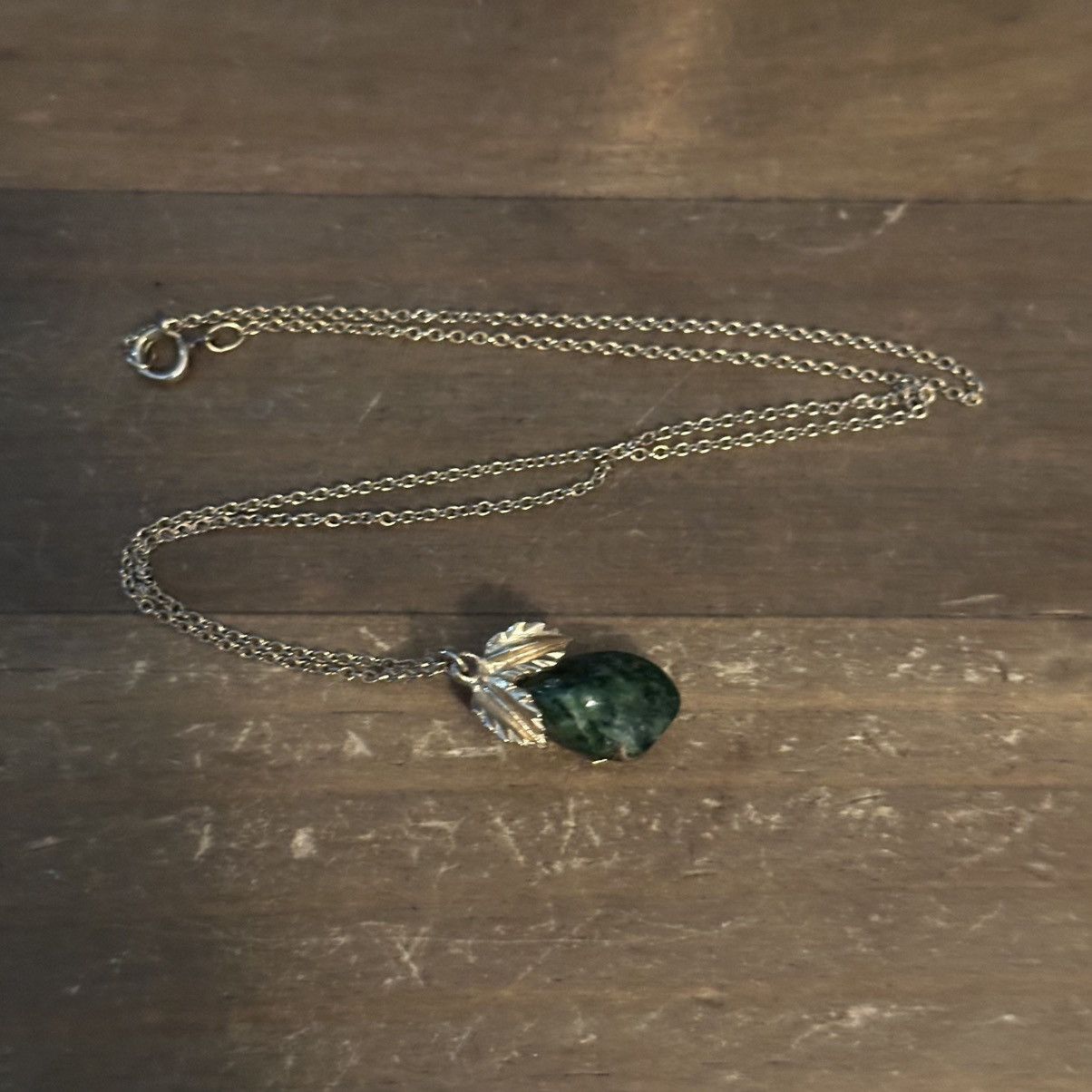 Vintage Vintage Moss Agate fruit pendant necklace Size ONE SIZE - 2 Thumbnail