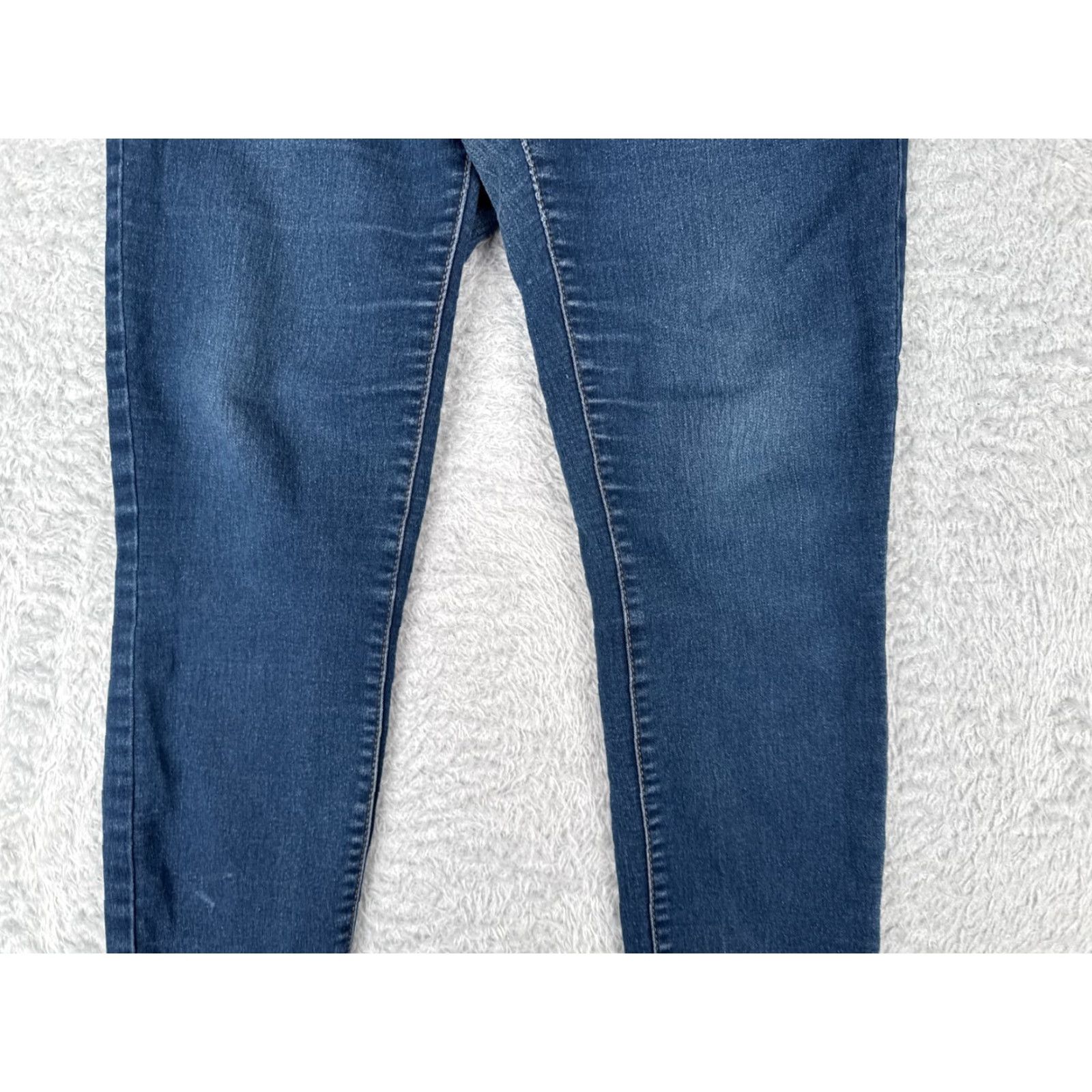 Vintage Workshop Jeans Women Jeans Skinny Mid Blue 28x26 4 Regular Denim Cotton Blend 5-Pocket Design Button Pockets Mens? Women. Size 27" / US 4 / IT 40 - 3 Thumbnail