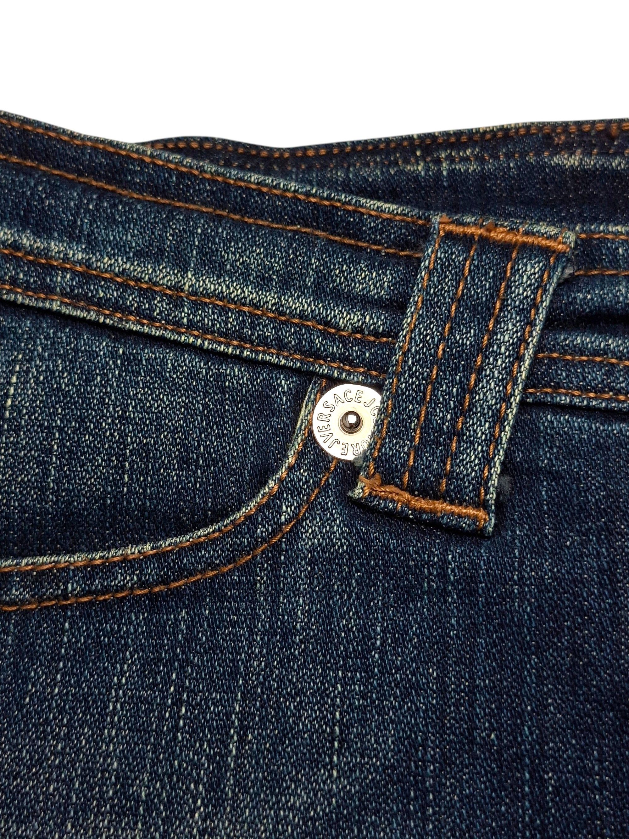 Versace Jeans Couture VTG 00s Versace Jeans Couture VJC Denim Skirt Archive Size 30" / US 8 / IT 44 - 10 Thumbnail
