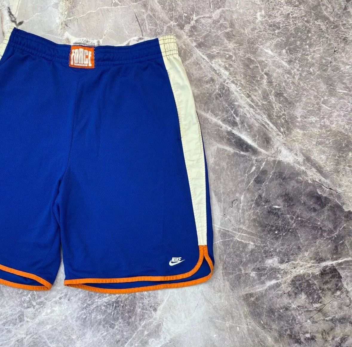 NBA × Nike × Vintage Vintage Nike Air Force Shorts Blue Basketball L Y2K jordan Size US 32 / EU 48 - 10 Thumbnail