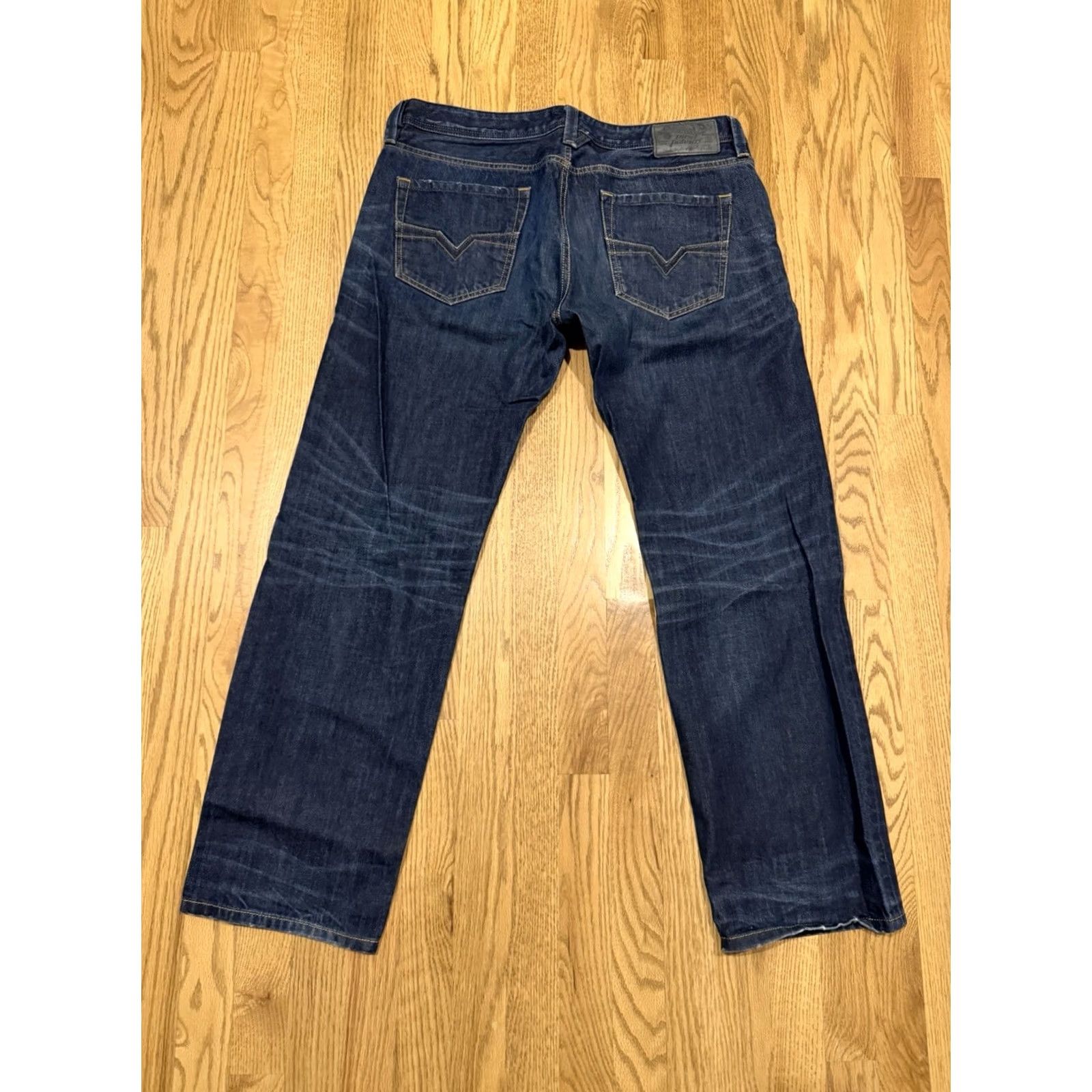 Diesel Diesel Larkee Jeans Mens Size 36x31 Button Fly Denim Blue Straight Regular 36 31 Size US 36 / EU 52 - 3 Thumbnail