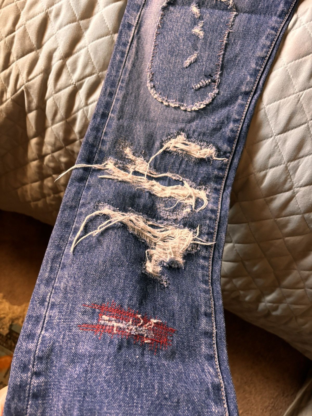 Japanese Brand × Undercover Undercover ss05 but beautiful “60” denim men’s size 3 Size US 32 / EU 48 - 5 Thumbnail