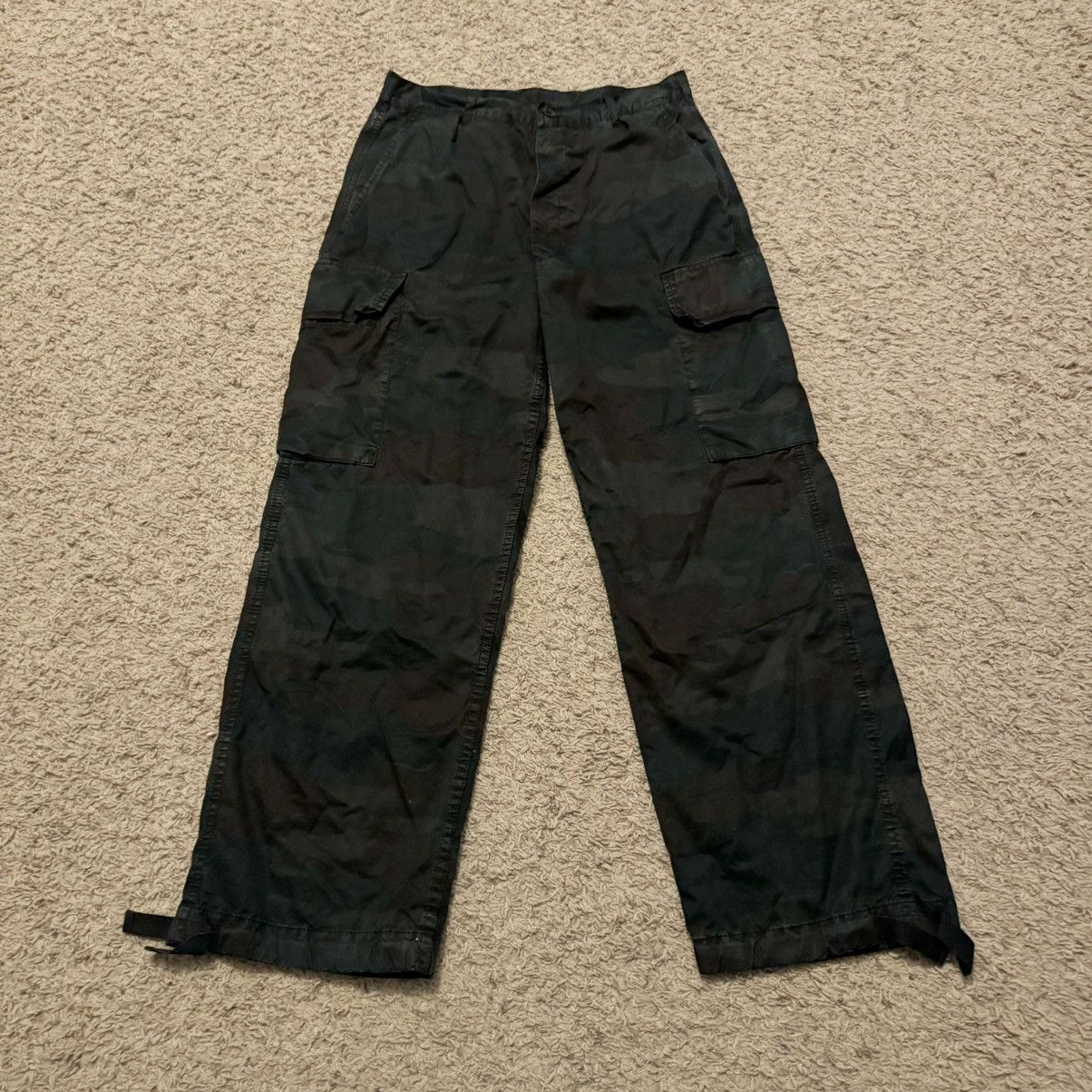 Vintage VINTAGE MILITARY CUSTOM DARK DYE CARGO PANTS! Size US 30 / EU 46 - 1 Thumbnail