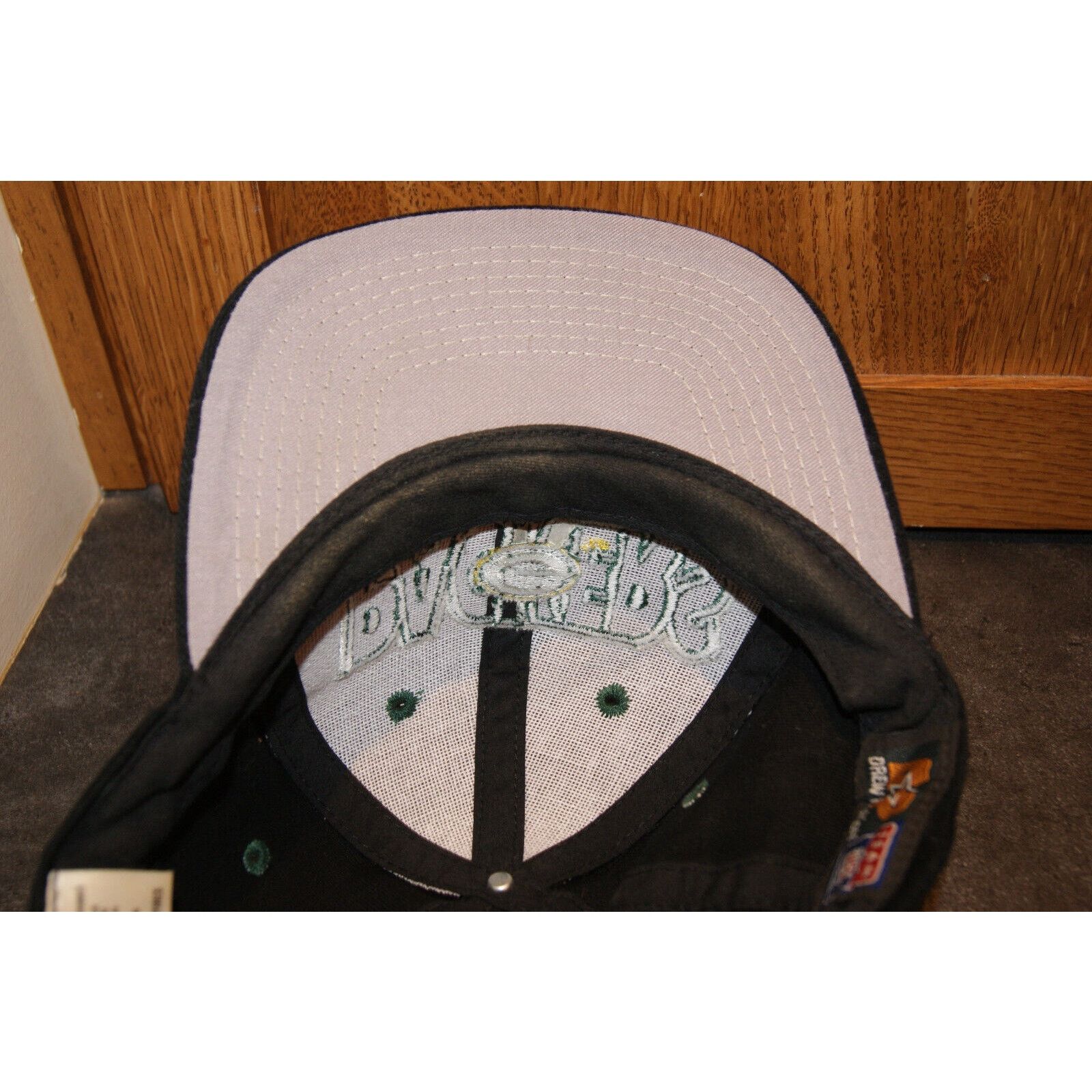 Drew Pearson VTG Green Bay Packer Black Snapback Hat Cap Drew Pearson 3-D Size ONE SIZE - 6 Thumbnail