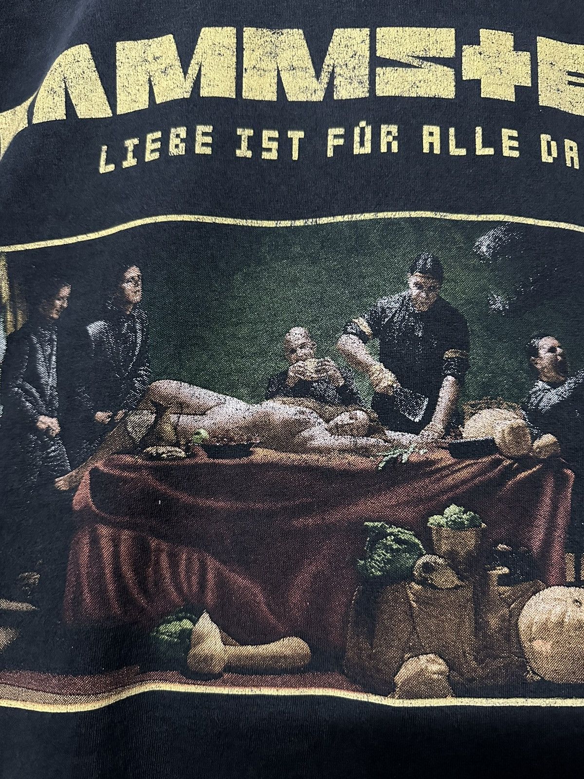 Band Tees × Vintage Thrashed Vintage Rammstein Promo Distressed Faded Tee Size US L / EU 52-54 / 3 - 3 Thumbnail